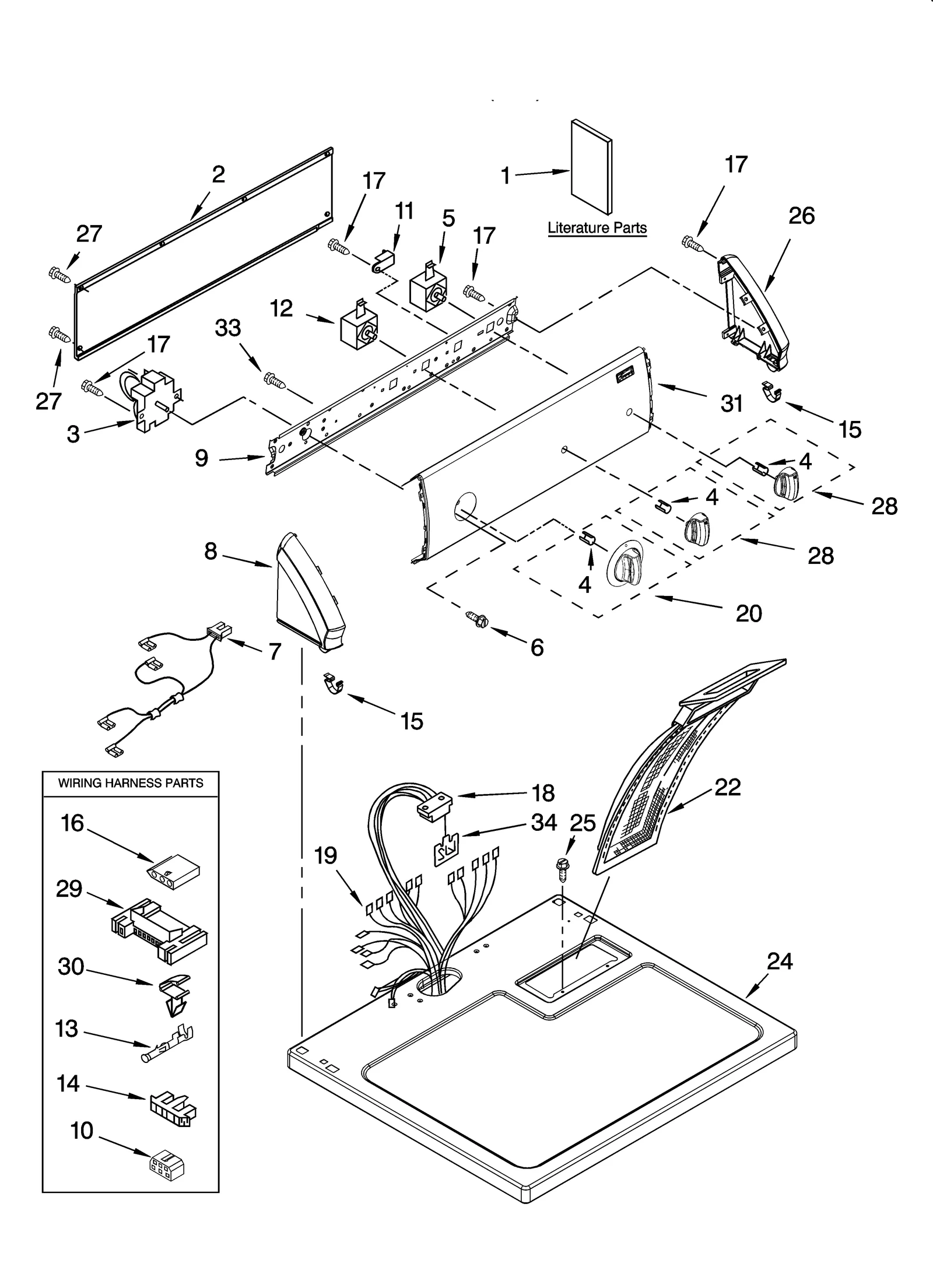 TOP AND CONSOLE PARTS