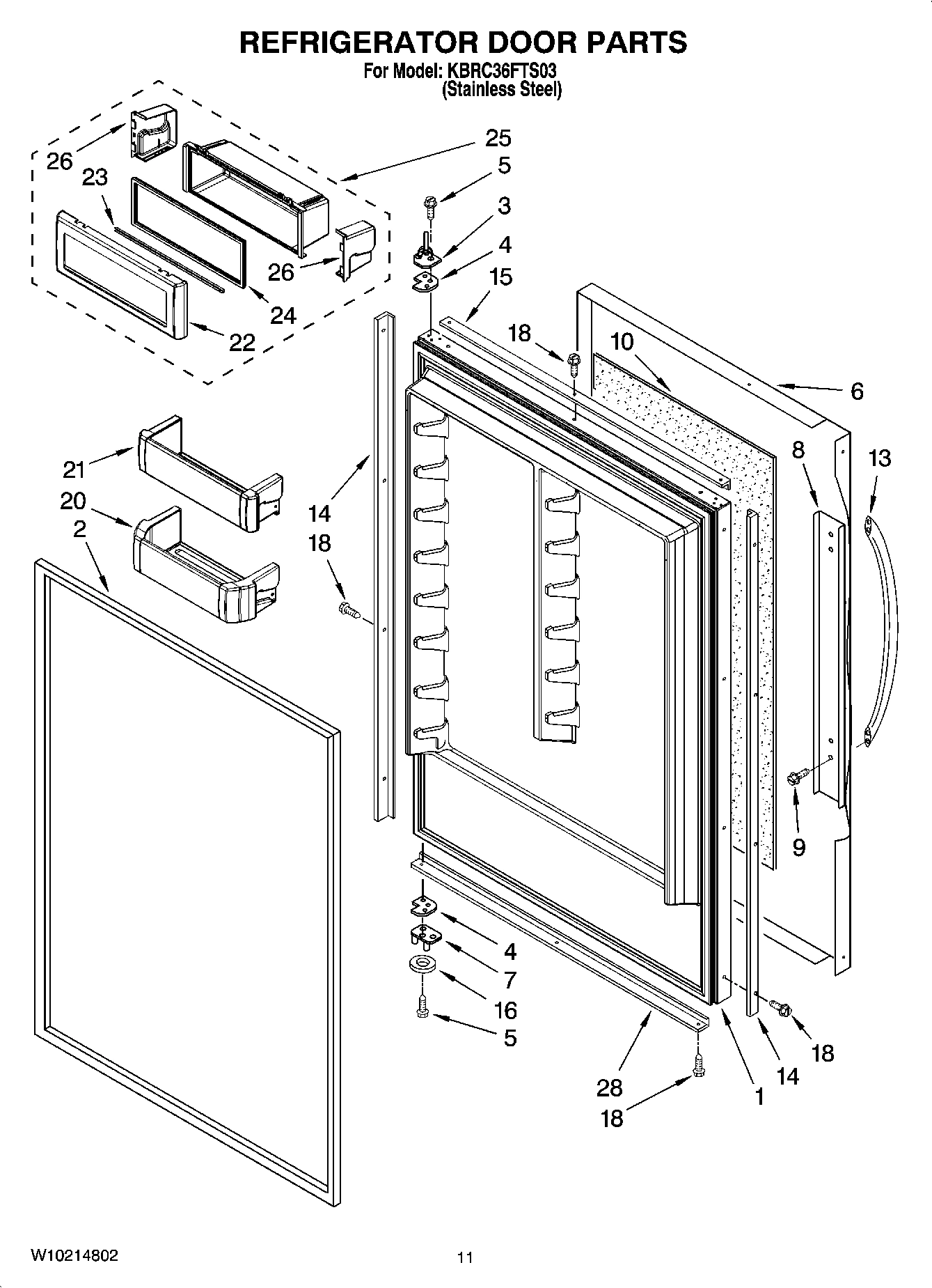 07 - REFRIGERATOR DOOR PARTS