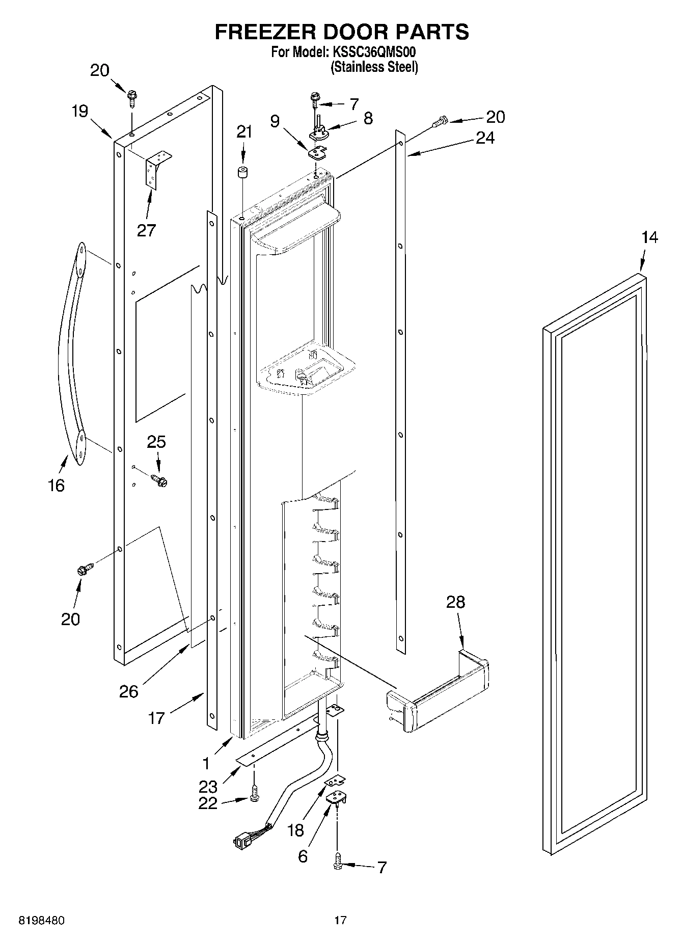 11 - FREEZER DOOR PARTS