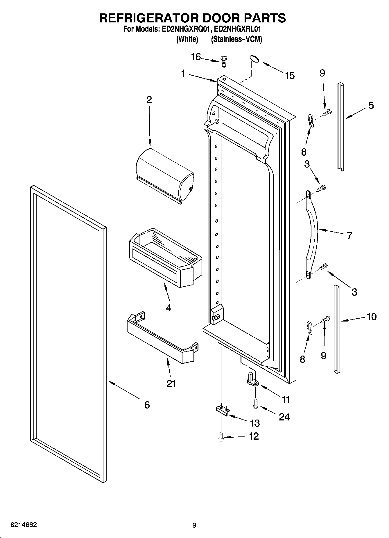 06 - REFRIGERATOR DOOR PARTS
