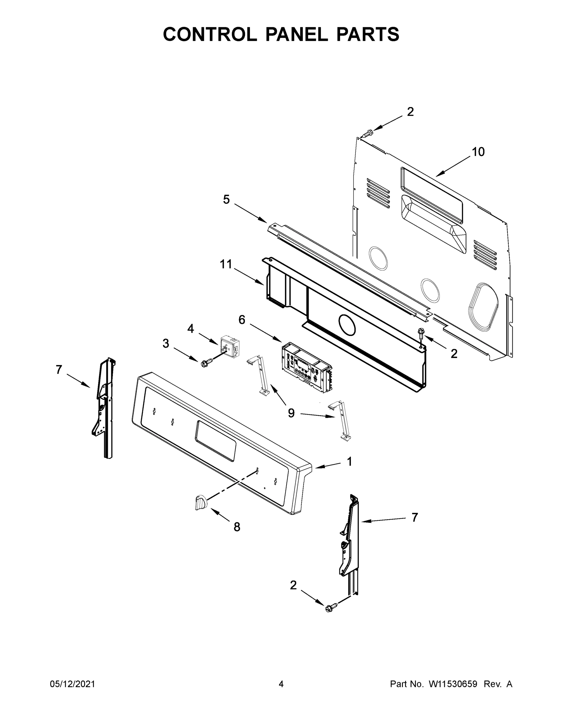 03 - CONTROL PANEL PARTS