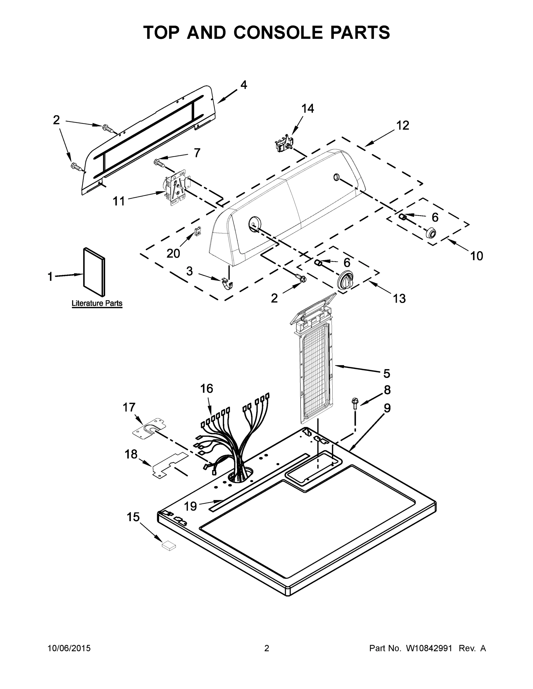 02 - TOP AND CONSOLE PARTS
