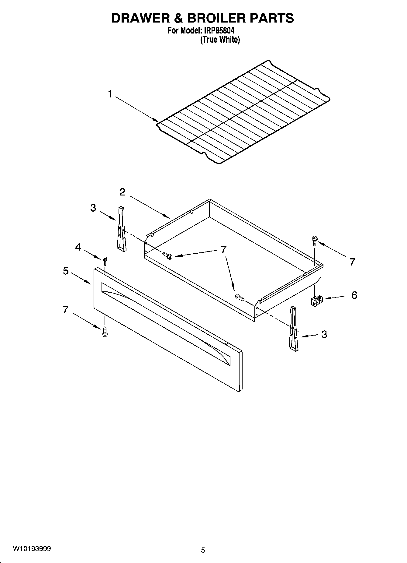 04 - DRAWER & BROILER PARTS