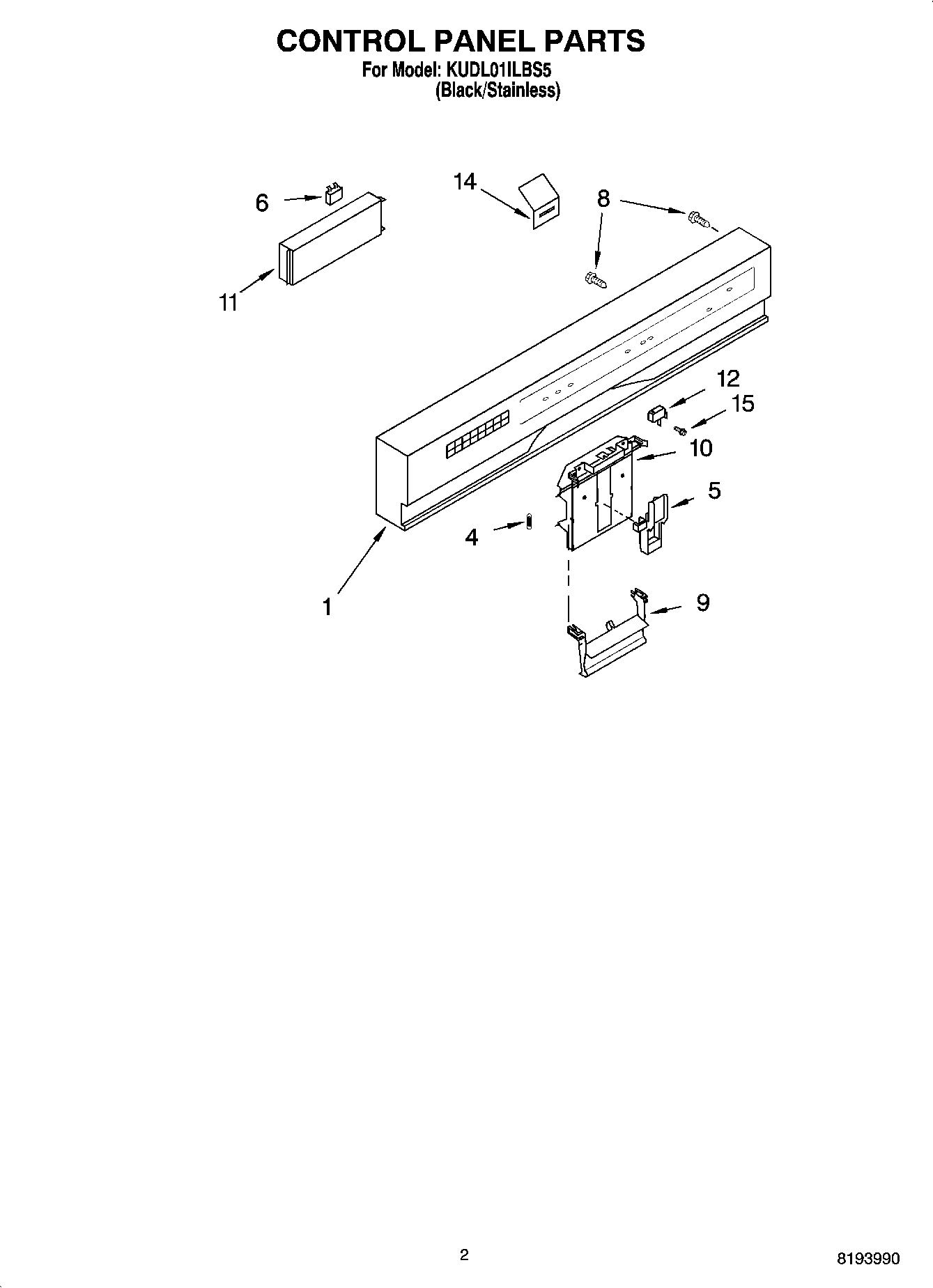 02 - CONTROL PANEL PARTS