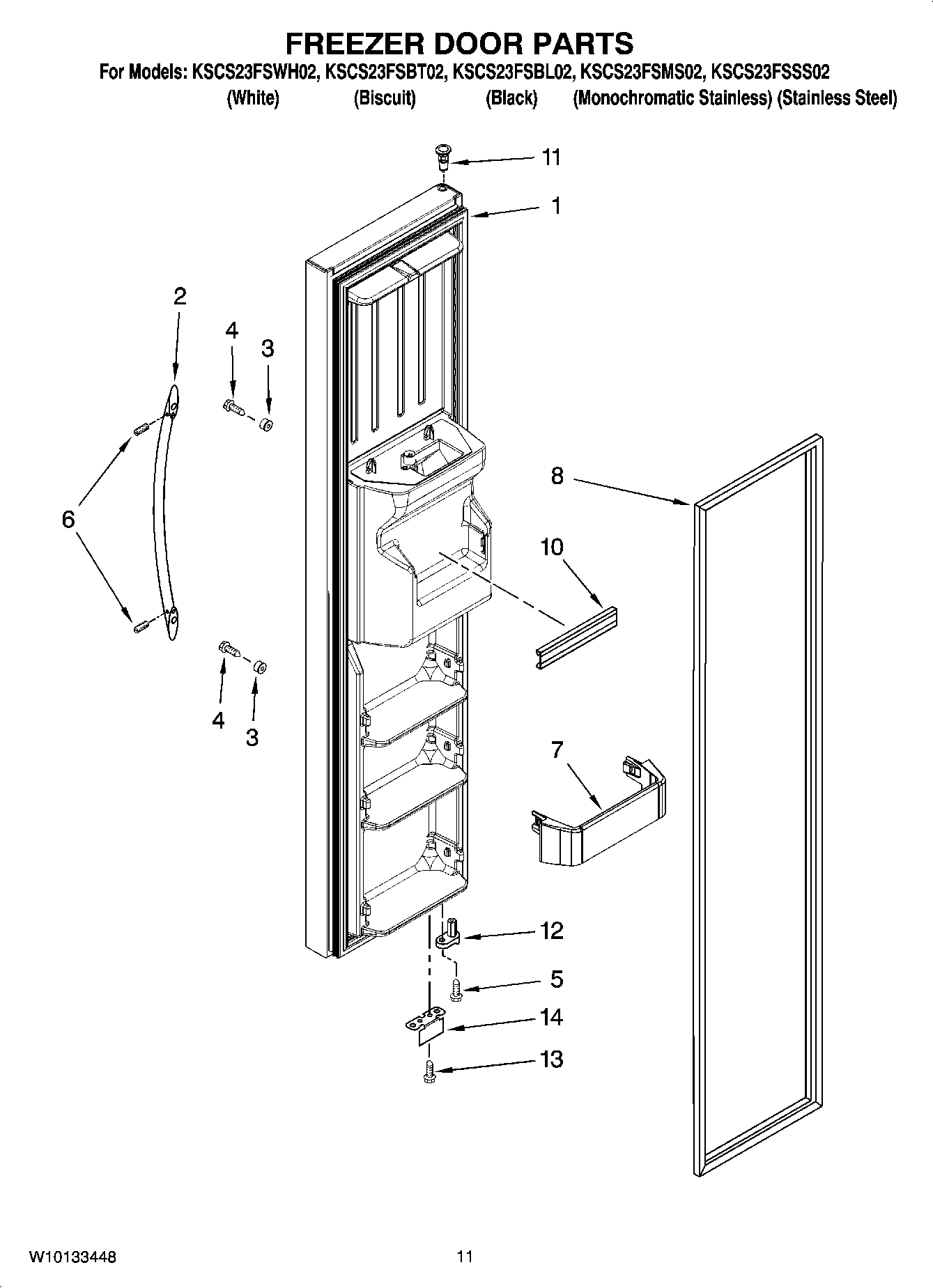 07 - FREEZER DOOR PARTS