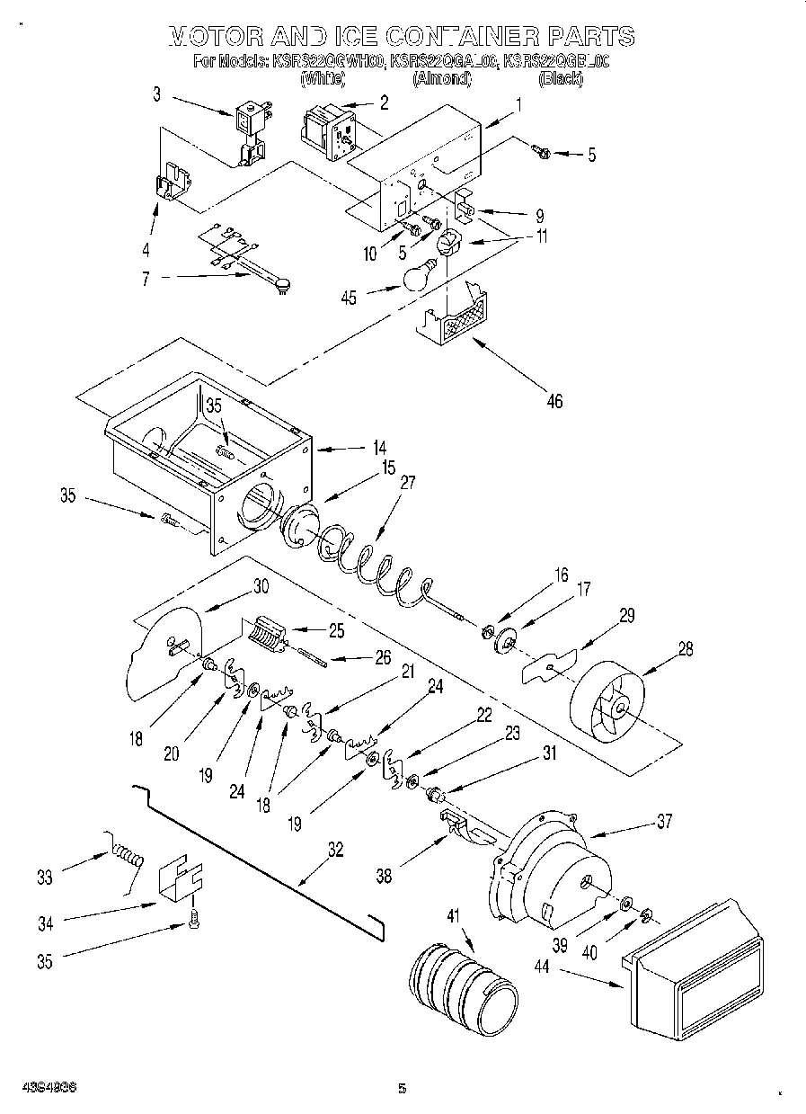 04 - MOTOR AND ICE CONTAINER