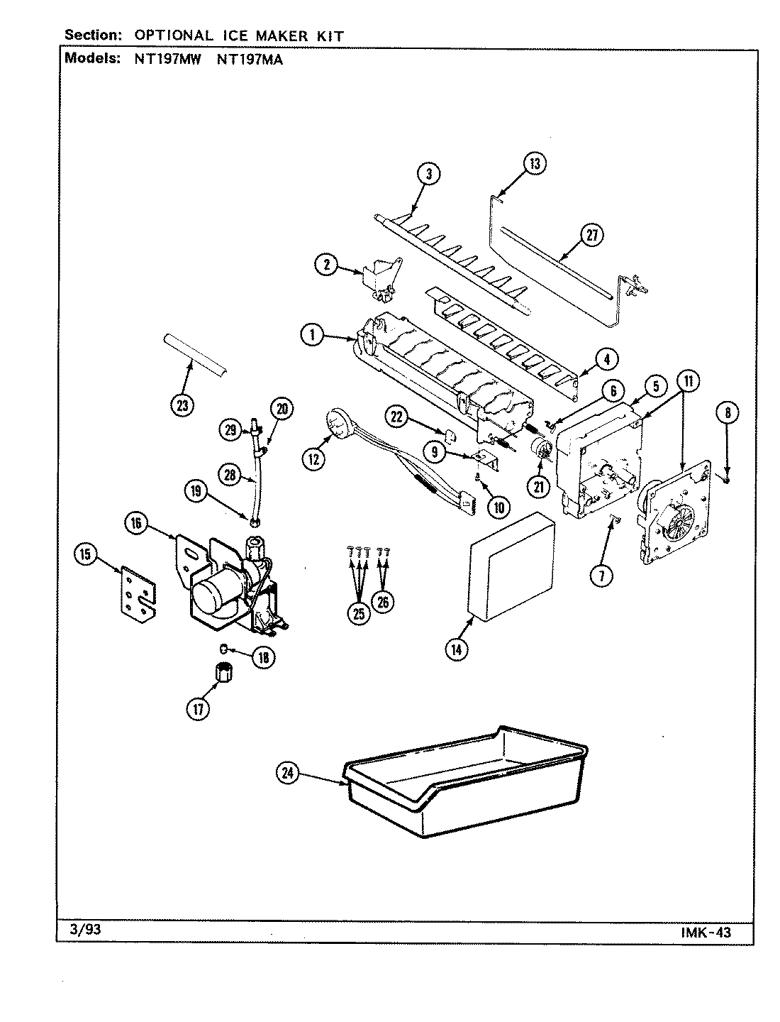 02 - OPTIONAL ICE MAKER KIT