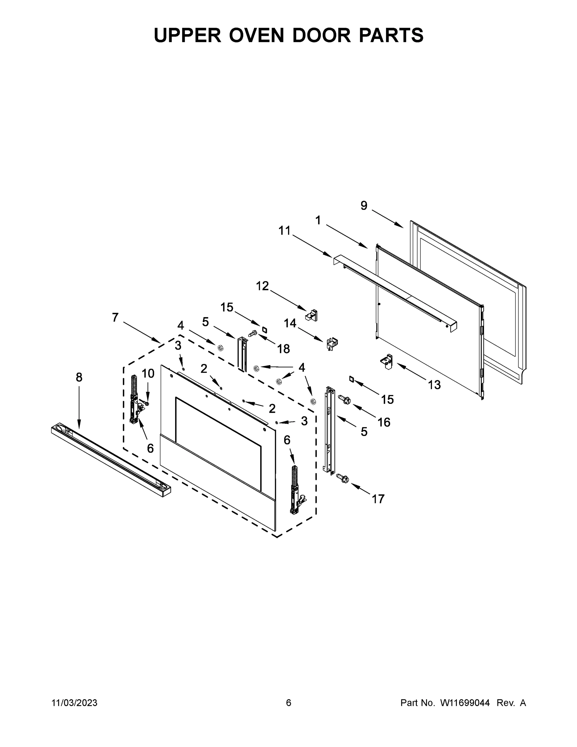 04 - UPPER OVEN DOOR PARTS