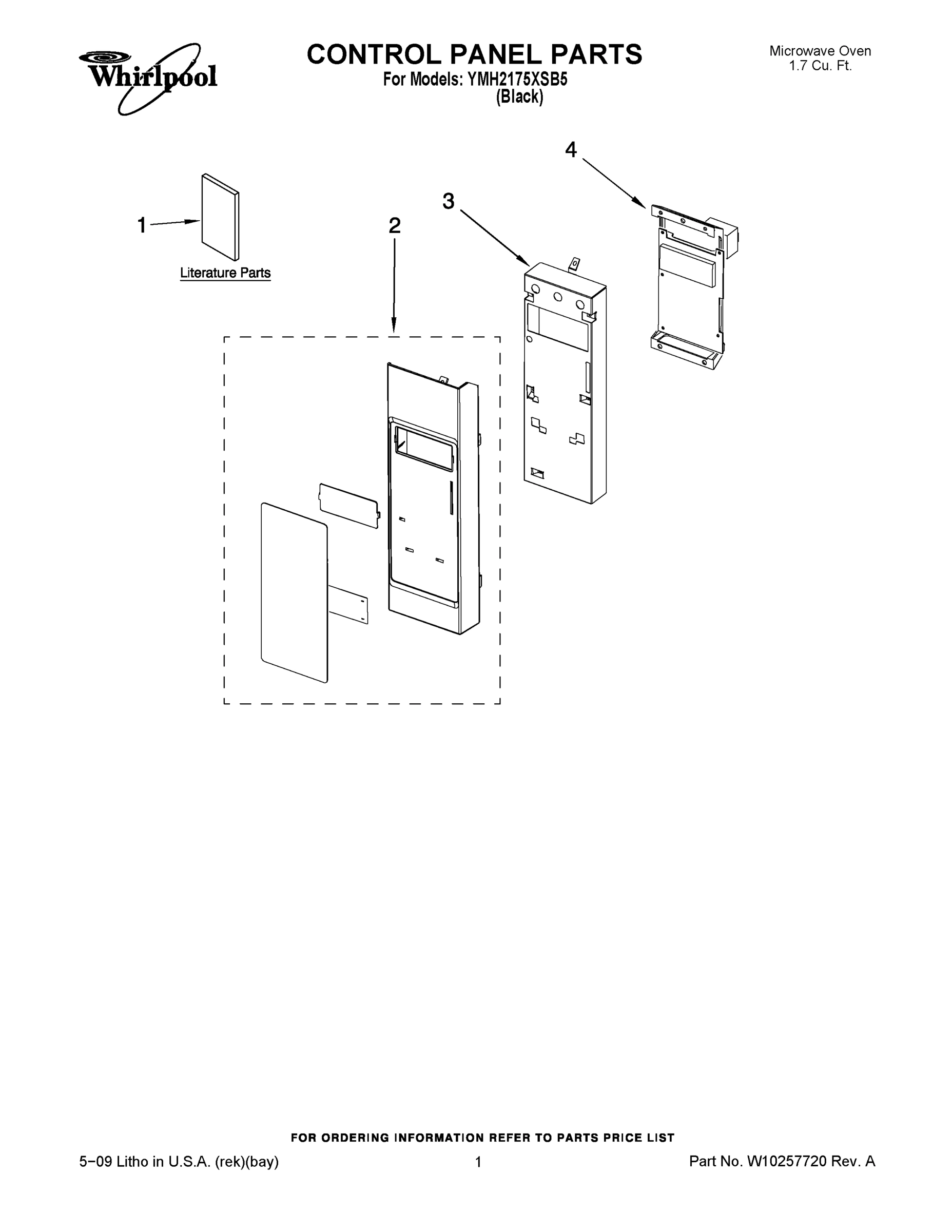 01 - CONTROL PANEL PARTS