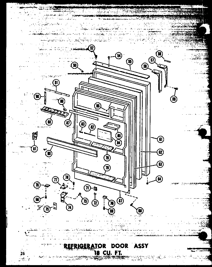 08 - REF DOOR ASSY 18 CU. FT.