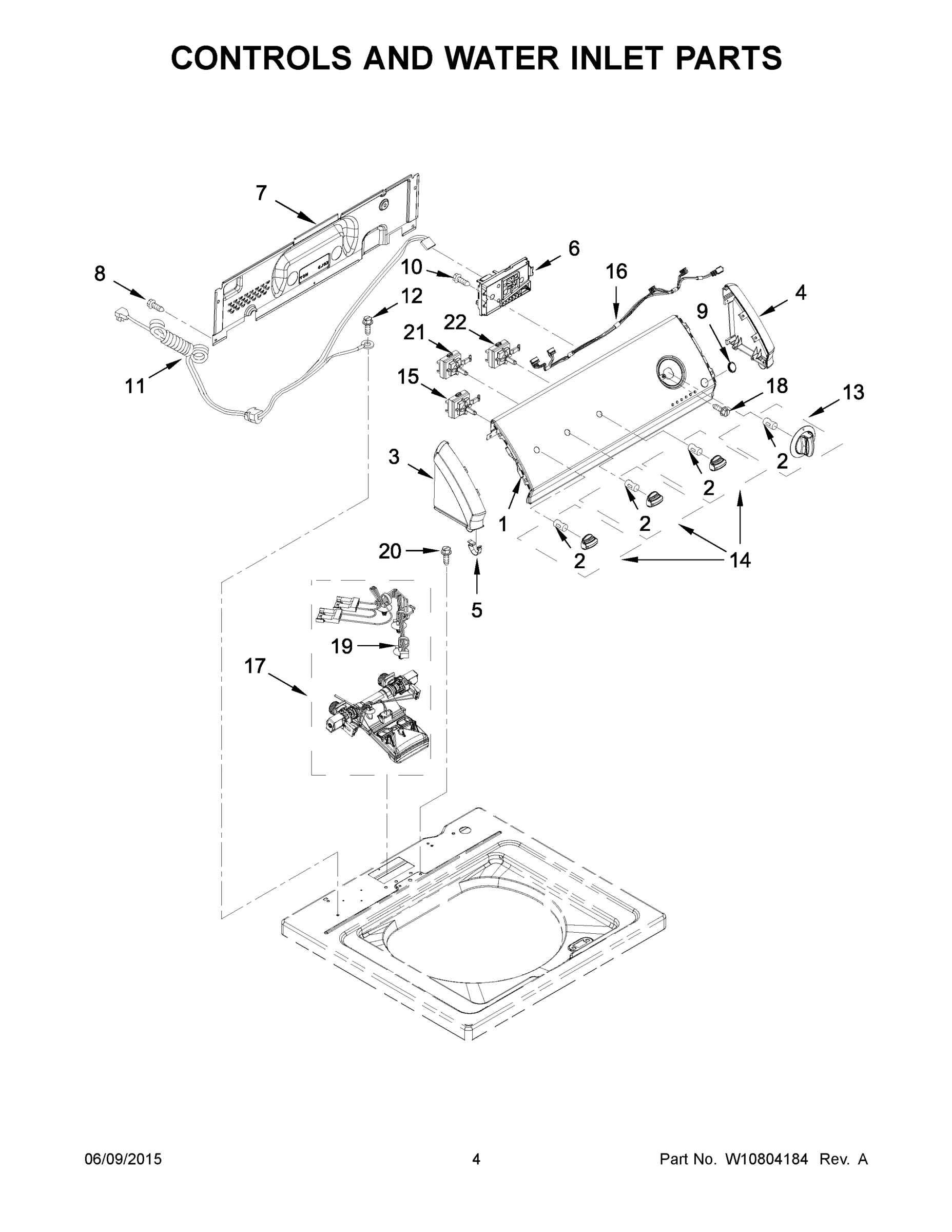 03 - CONTROLS AND WATER INLET PARTS