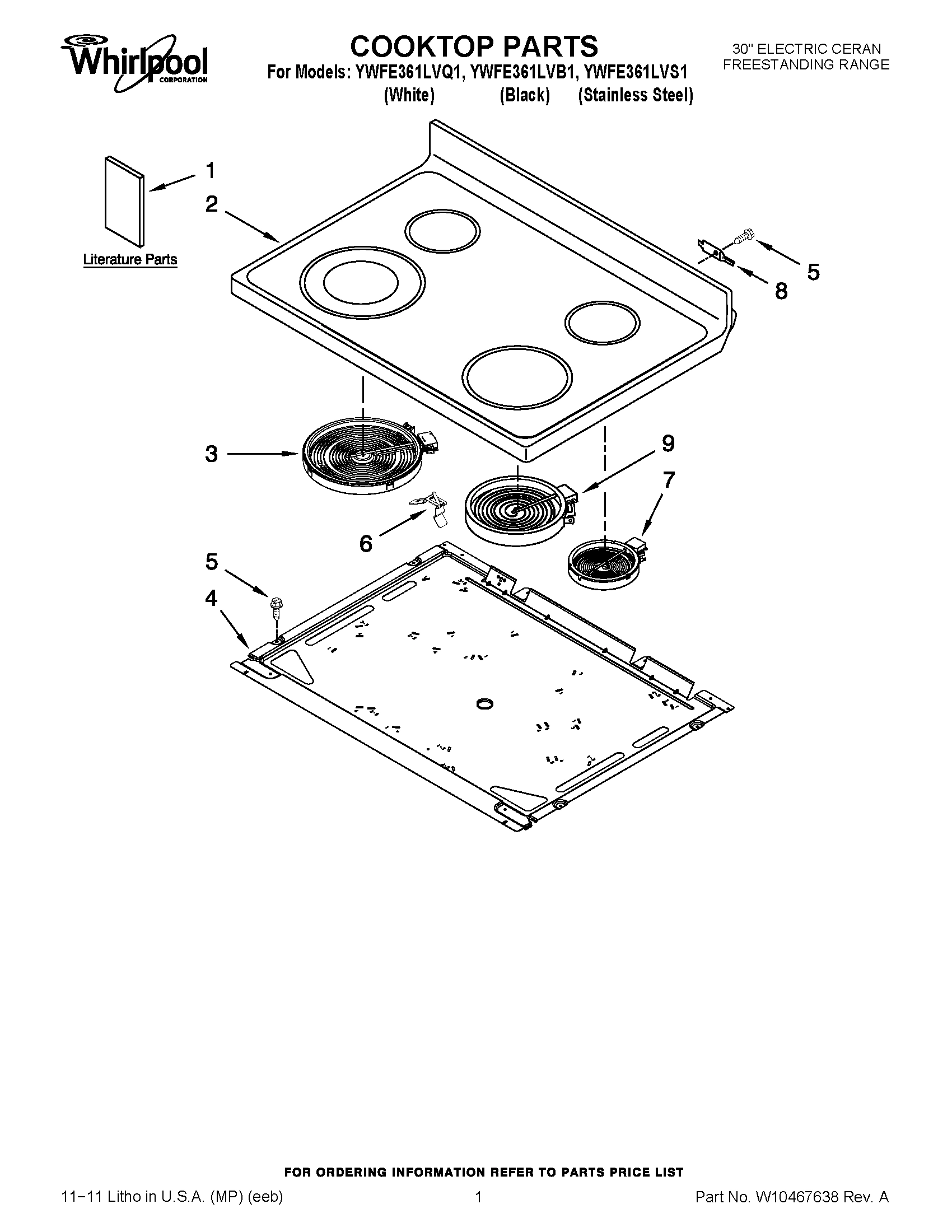 01 - COOKTOP PARTS