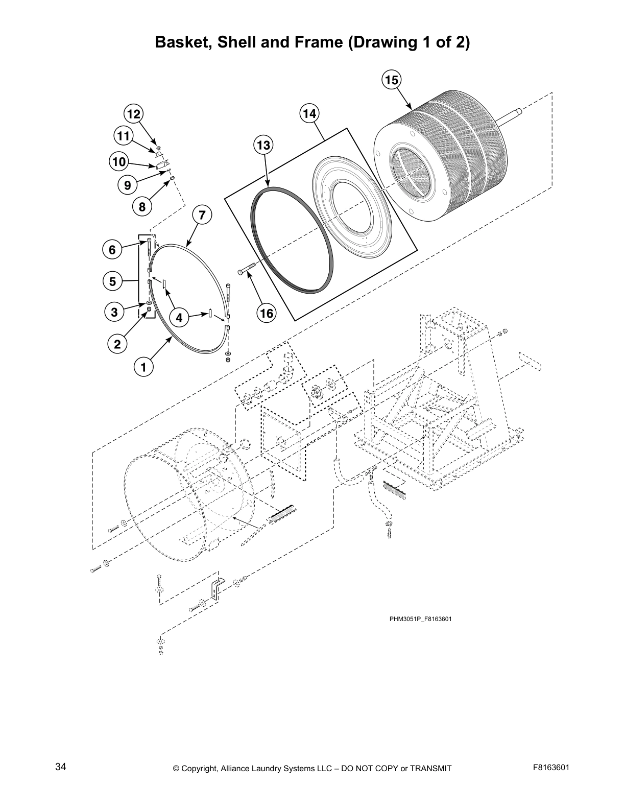 Basket, Shell and Frame (Drawing 1 of 2)