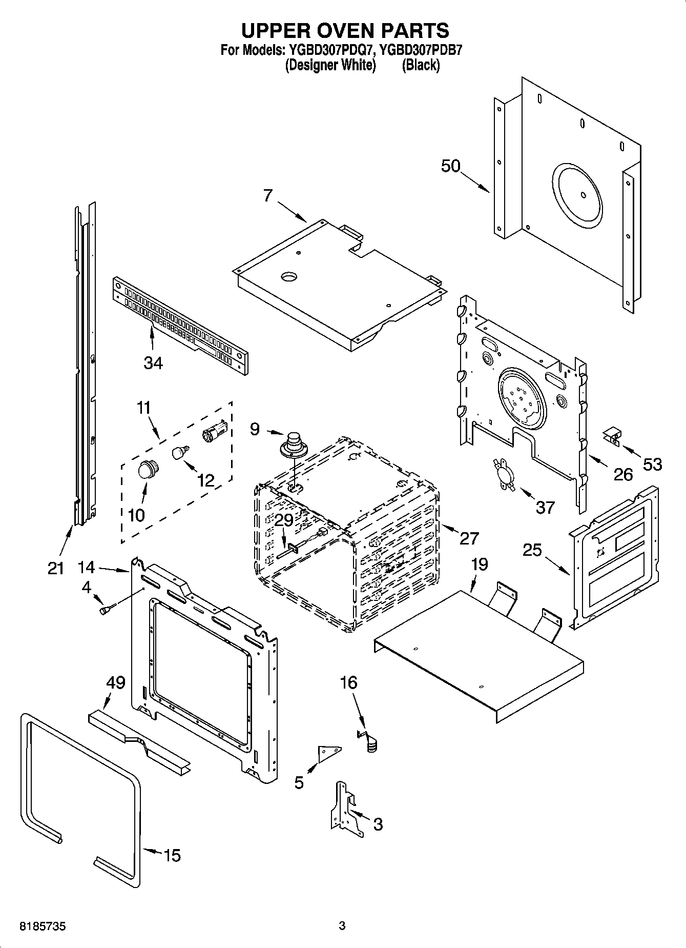 02 - UPPER OVEN PARTS