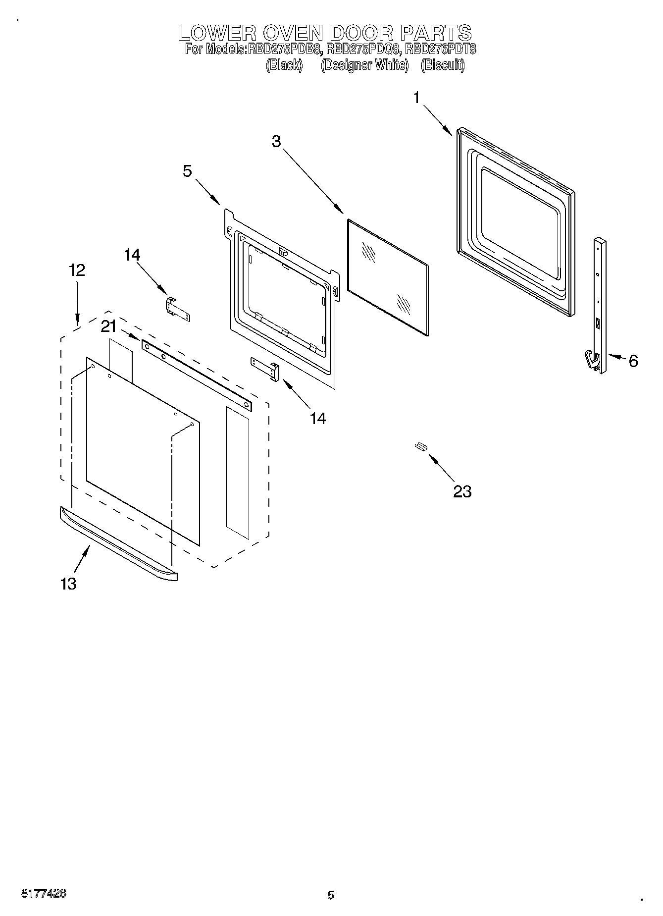 03 - LOWER OVEN DOOR
