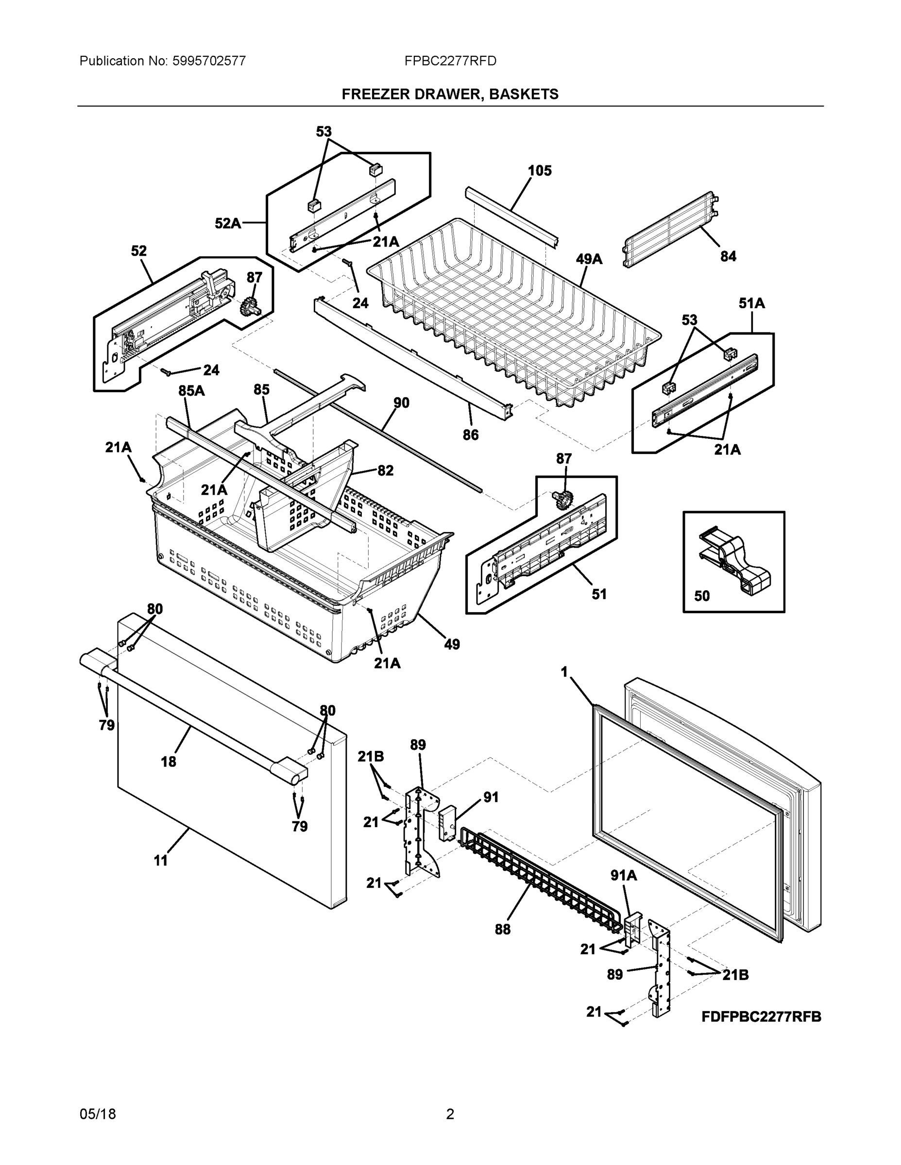 02 - FREEZER DRAWER, BASKETS
