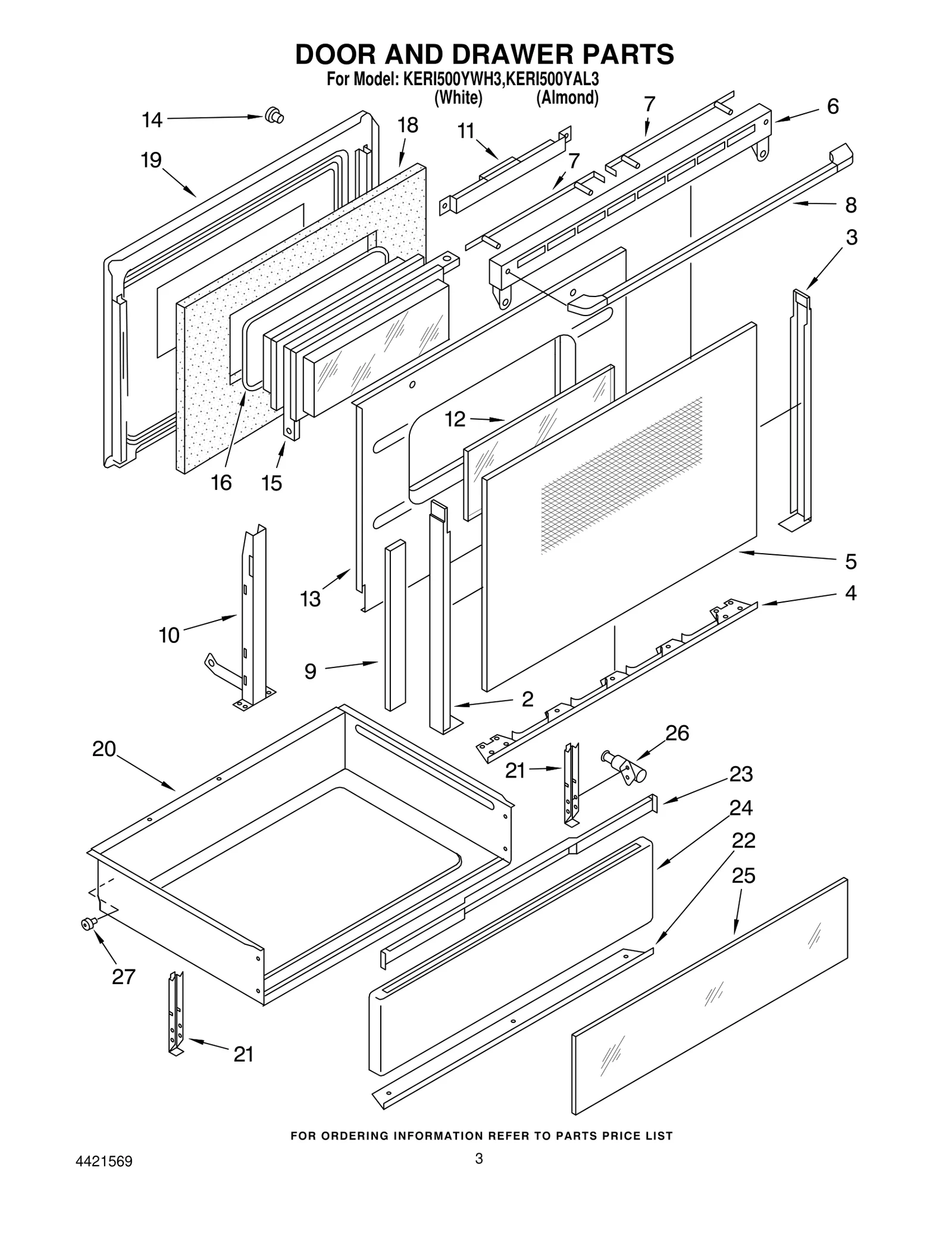 DOOR AND DRAWER PARTS