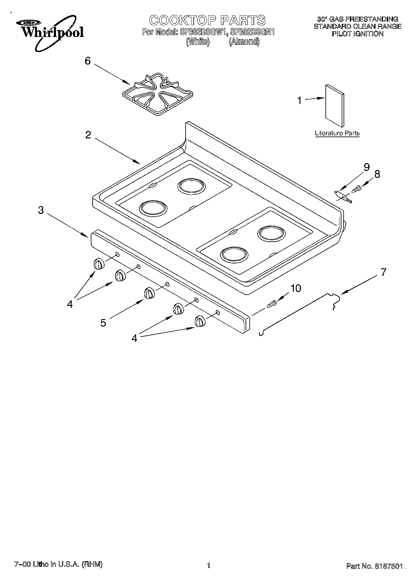 01 - COOKTOP, LITERATURE