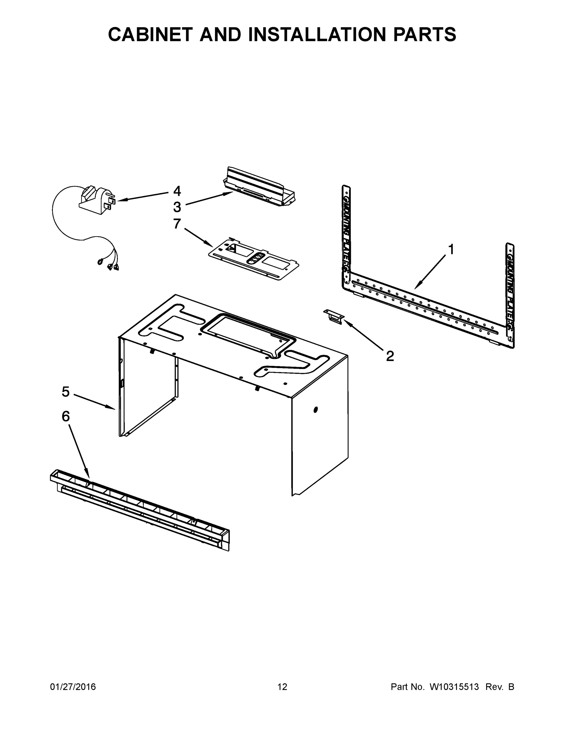 07 - CABINET AND INSTALLATION PARTS