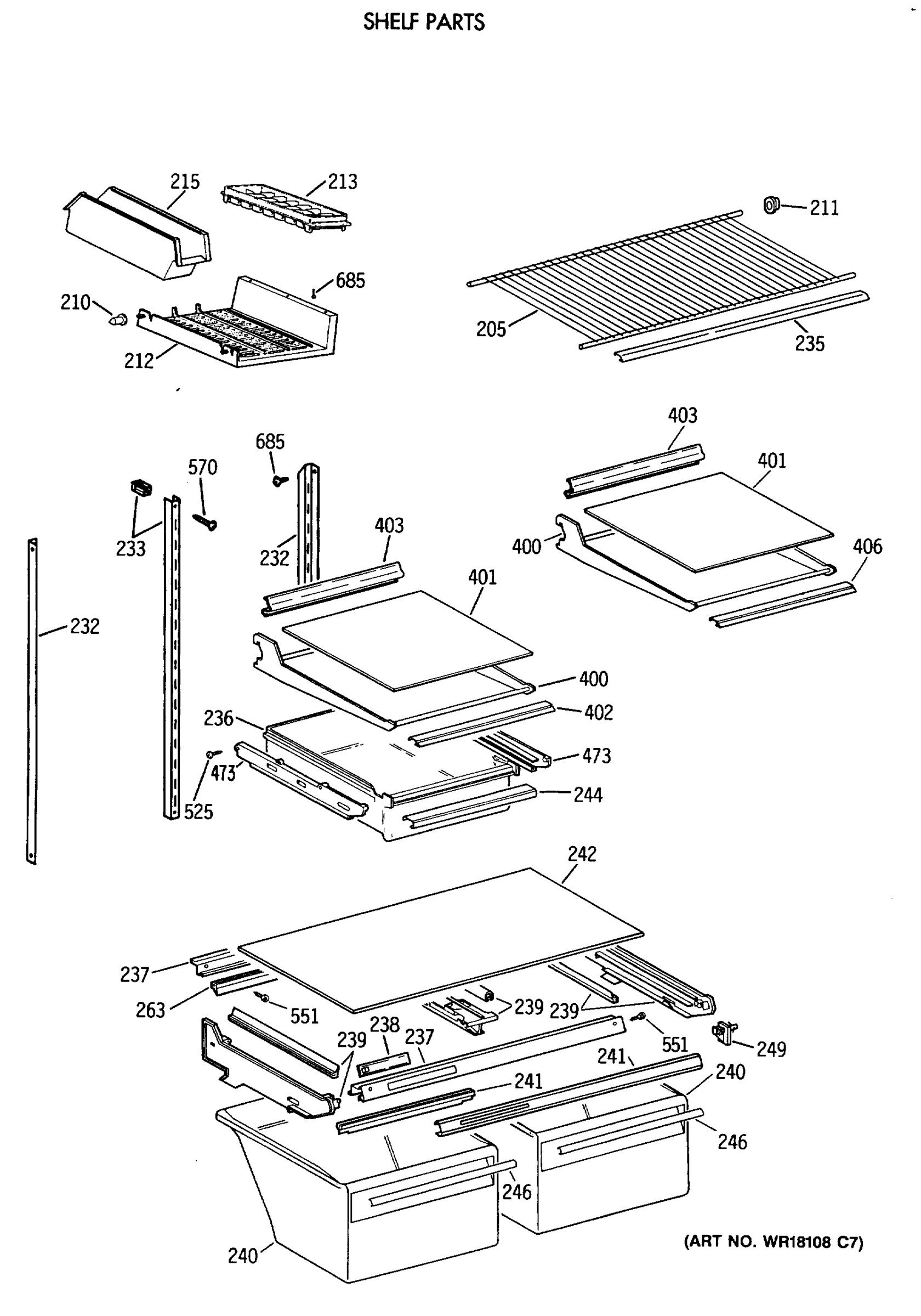 SHELF PARTS