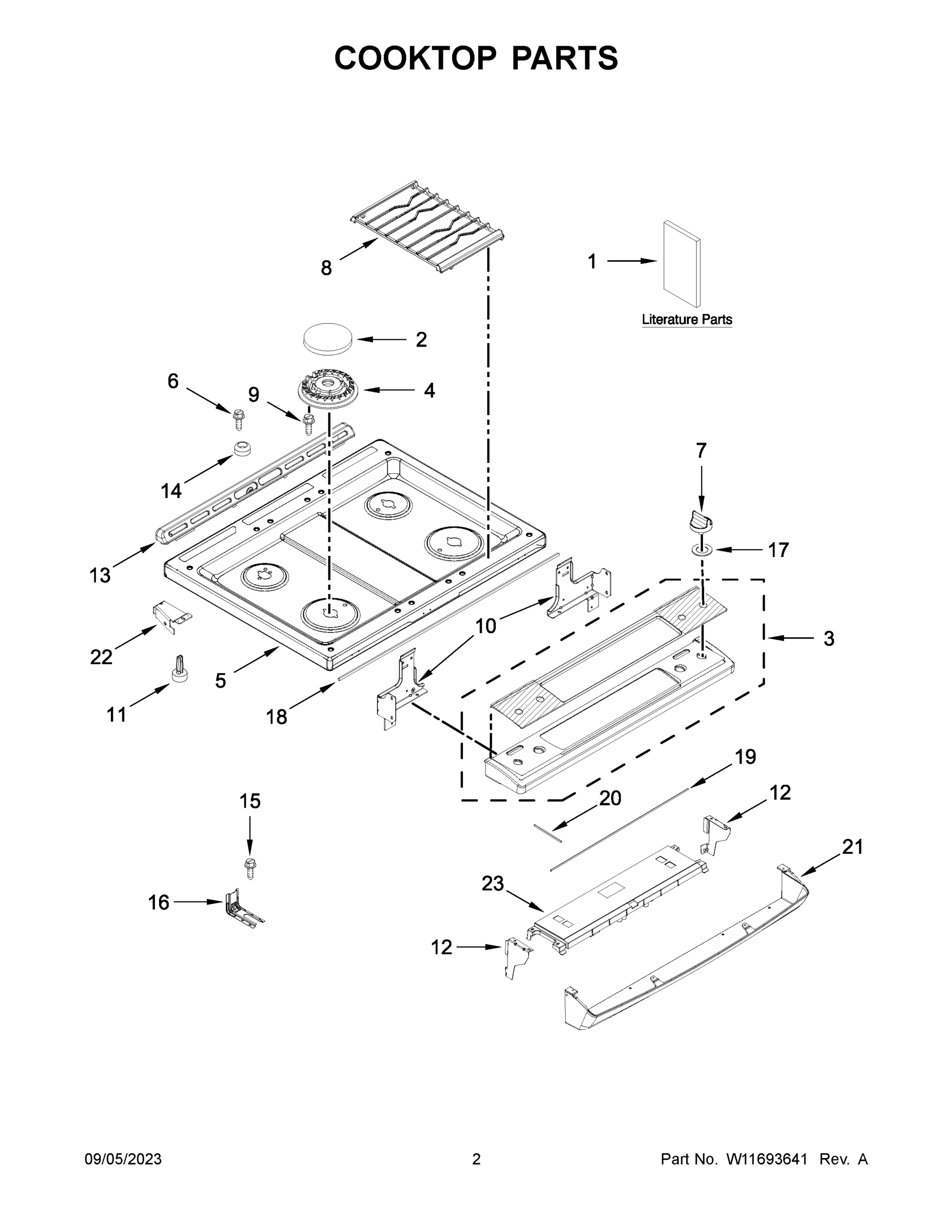 02 - COOKTOP PARTS