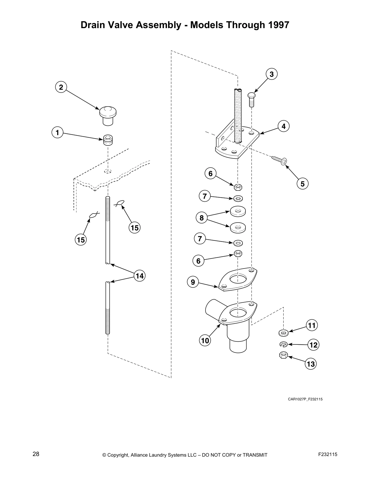 Drain Valve Assembly - Models Through 1997