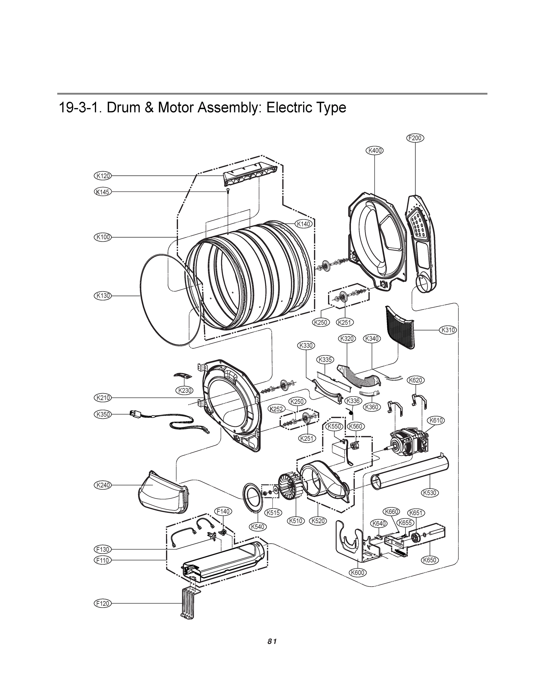 DRUM & MOTOR ASSEMBLY