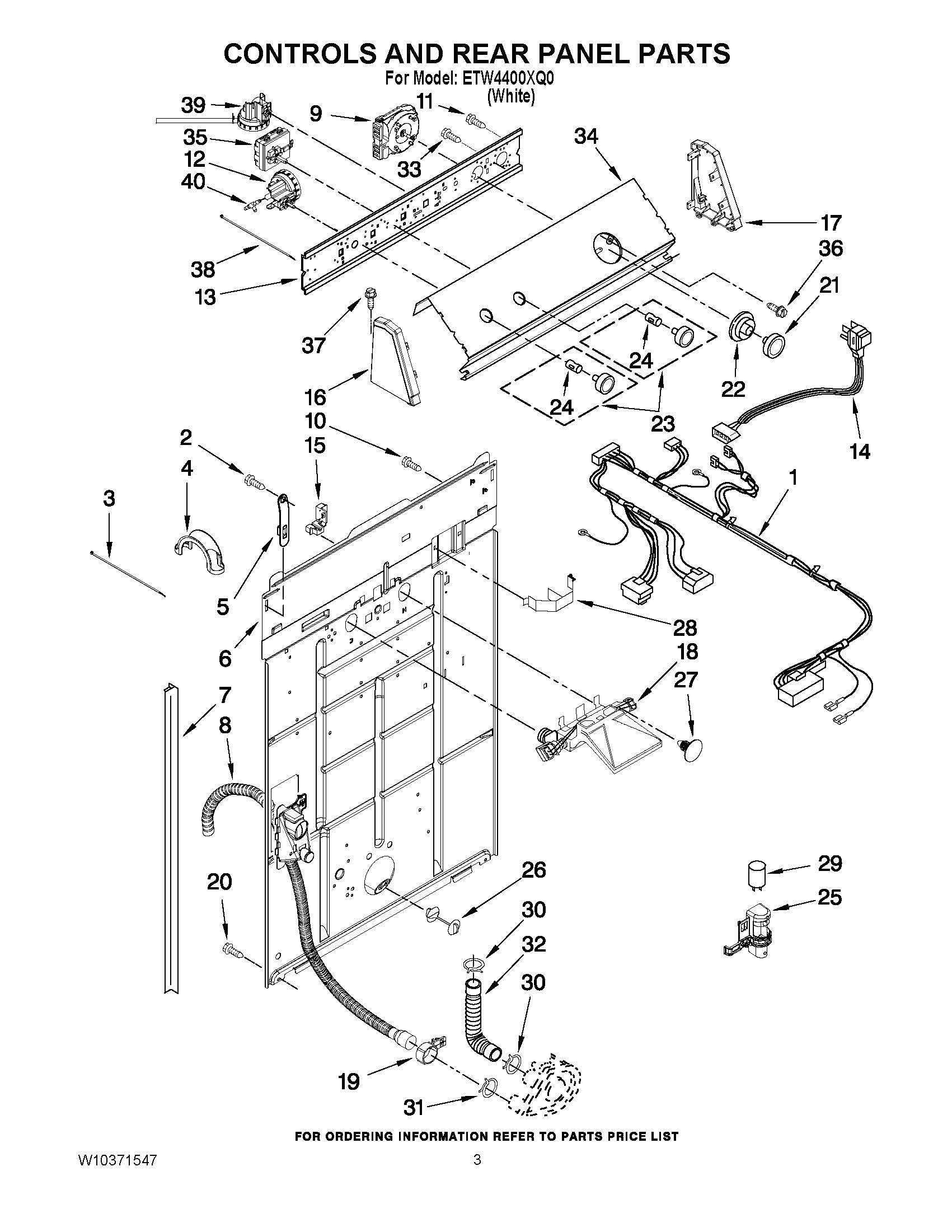 02 - CONTROLS AND REAR PANEL PARTS