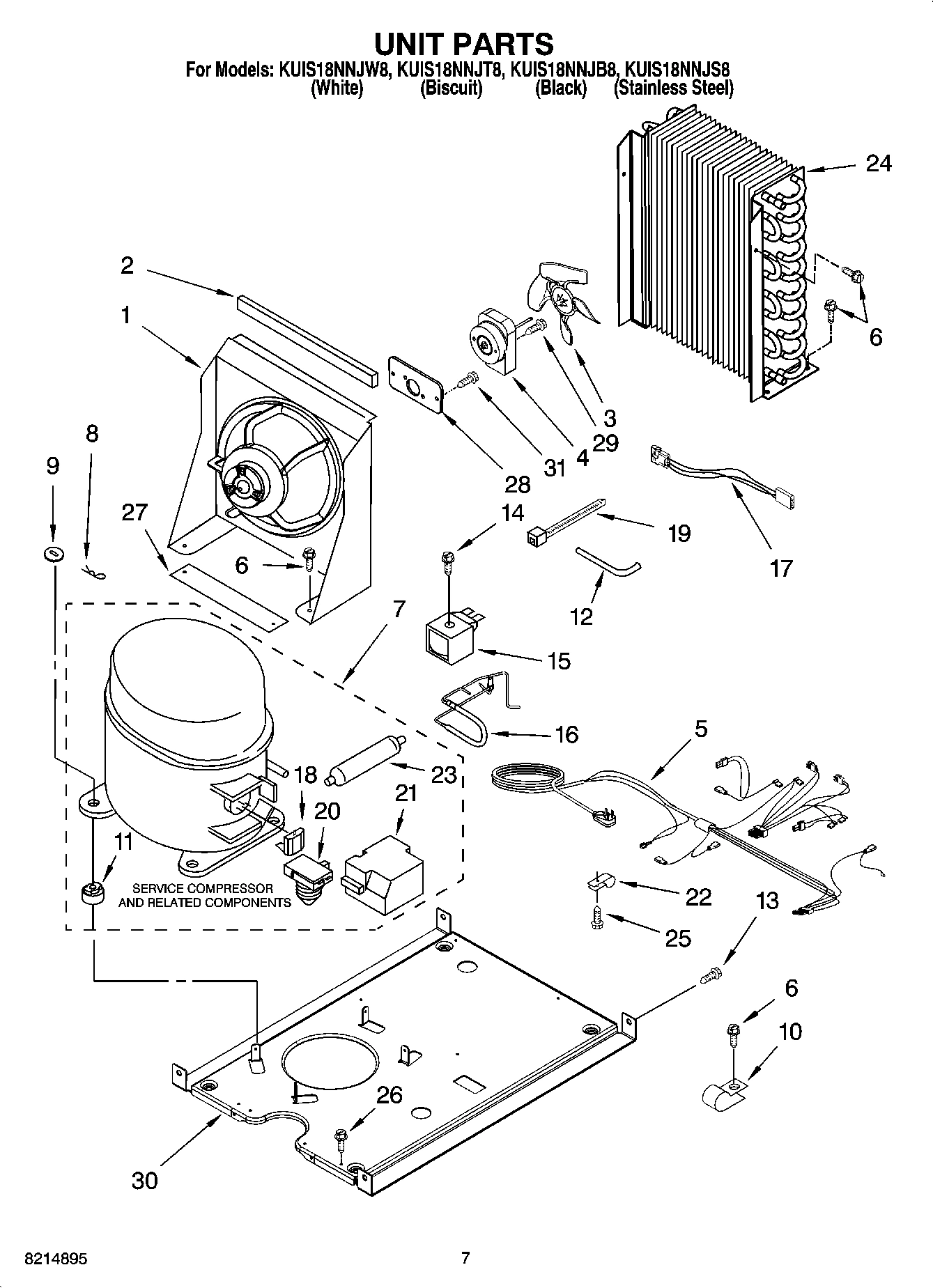 05 - UNIT PARTS, OPTIONAL PARTS