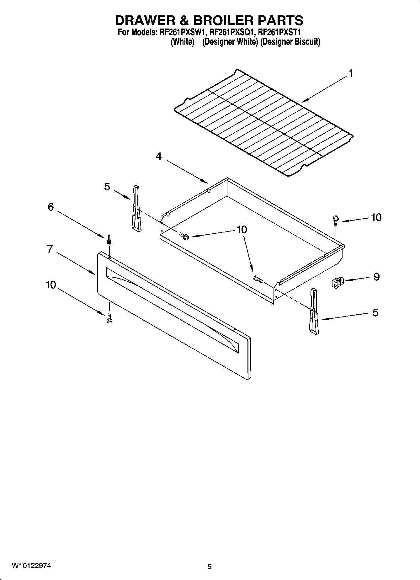 04 - DRAWER & BROILER PARTS