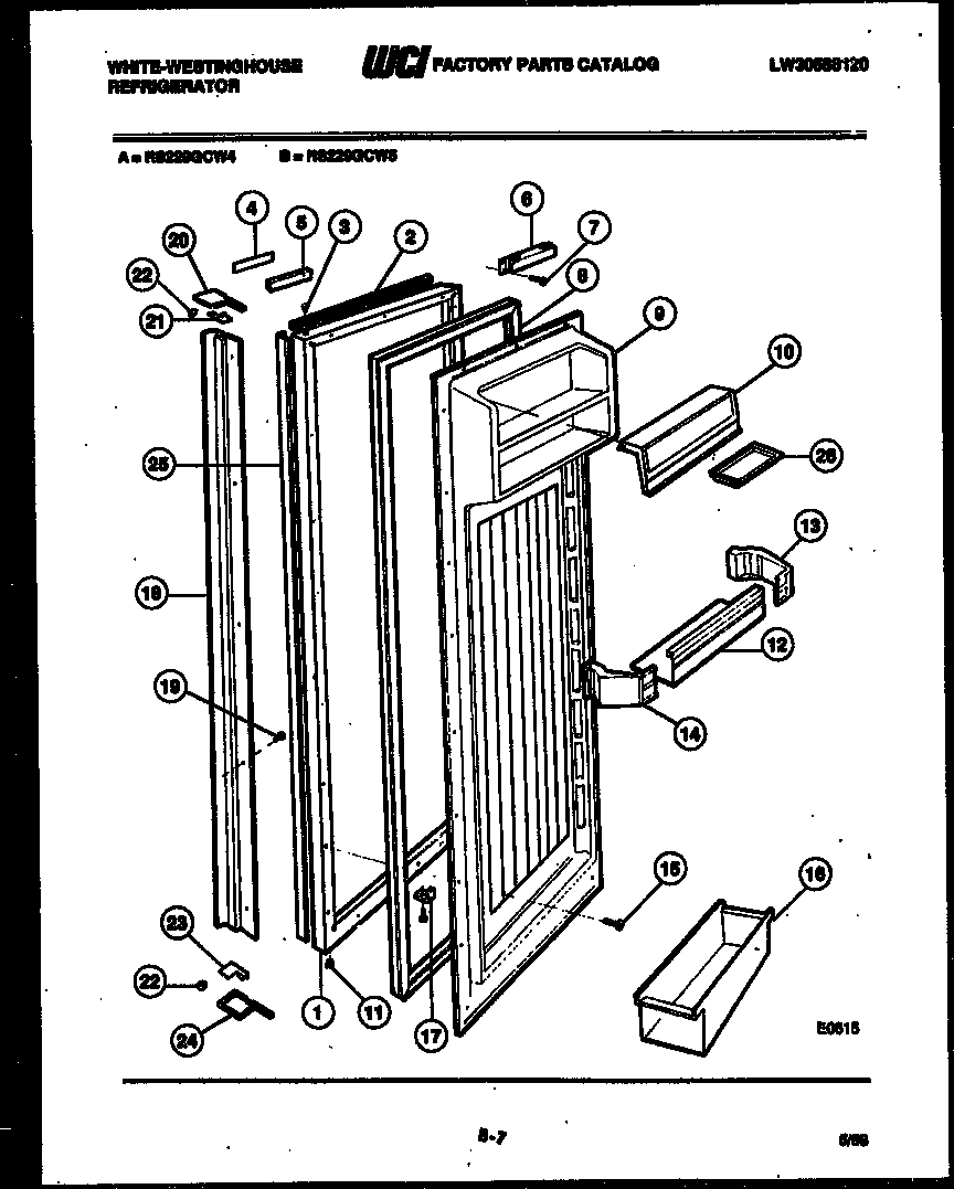 03 - REFRIGERATOR DOOR PARTS