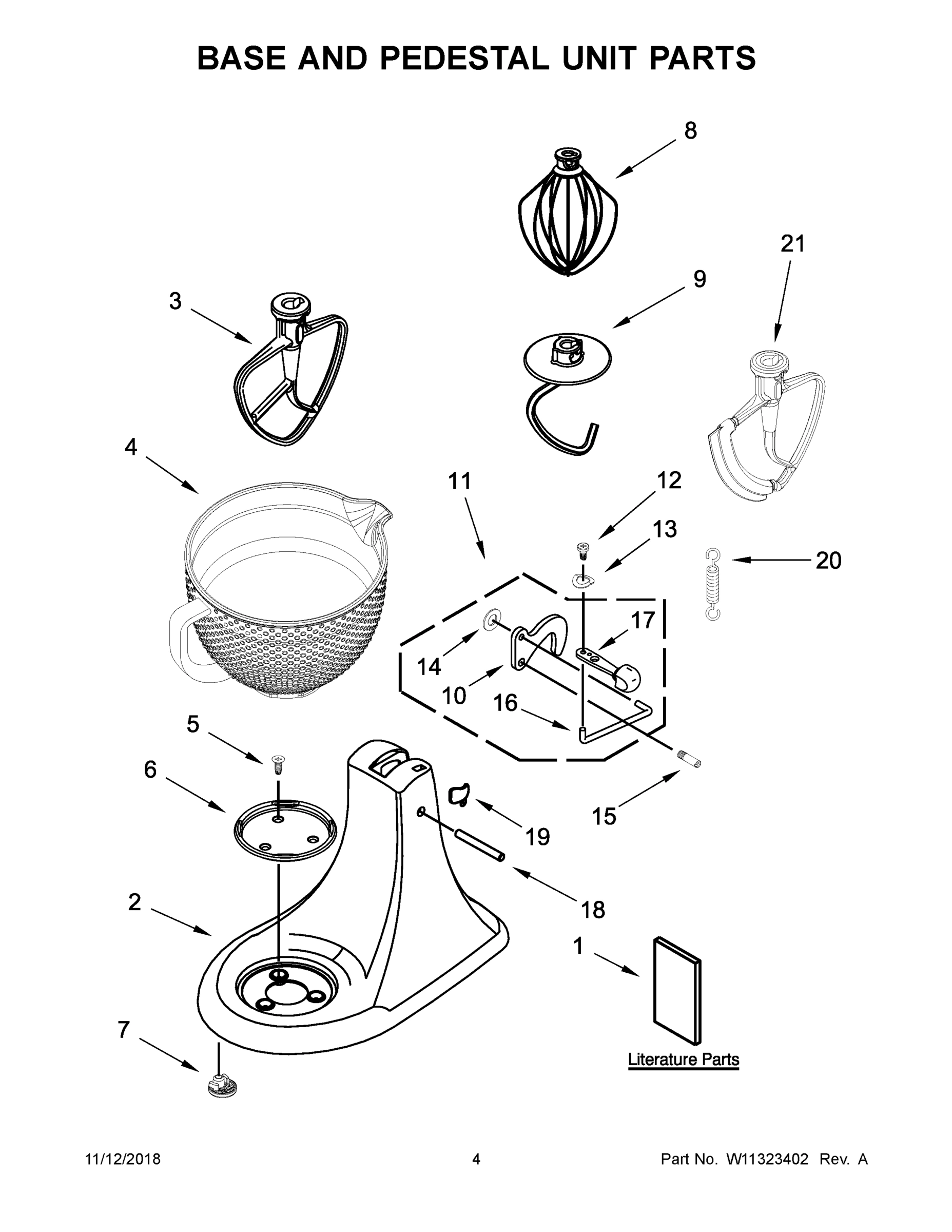 03 - BASE AND PEDESTAL UNIT PARTS