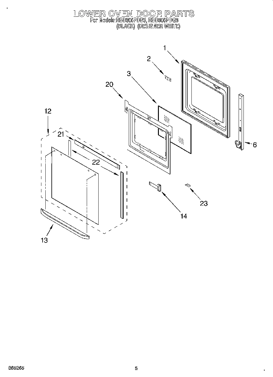 03 - LOWER OVEN DOOR