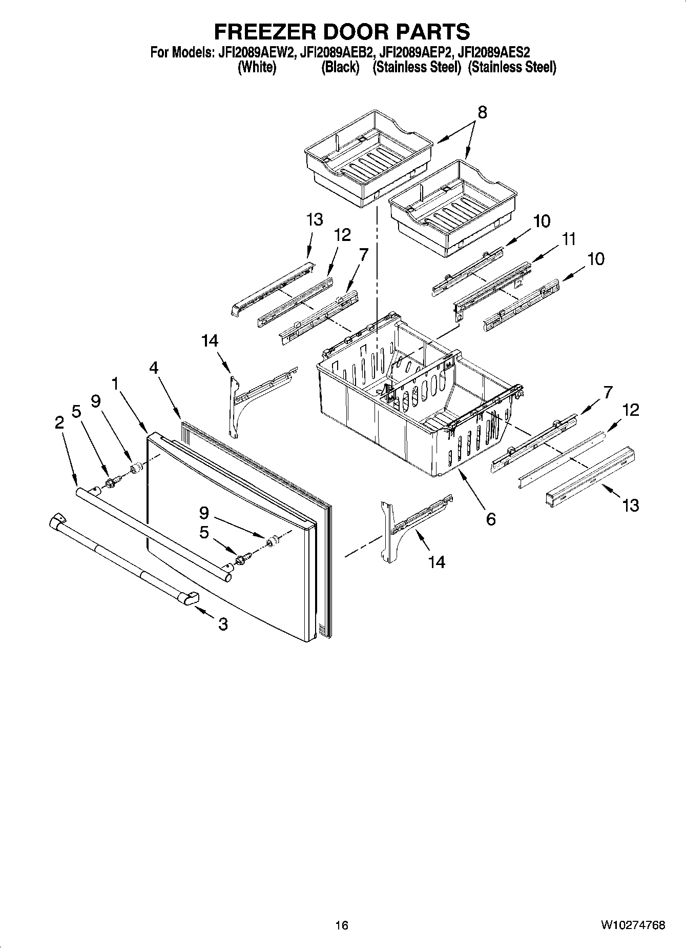 09 - FREEZER DOOR PARTS