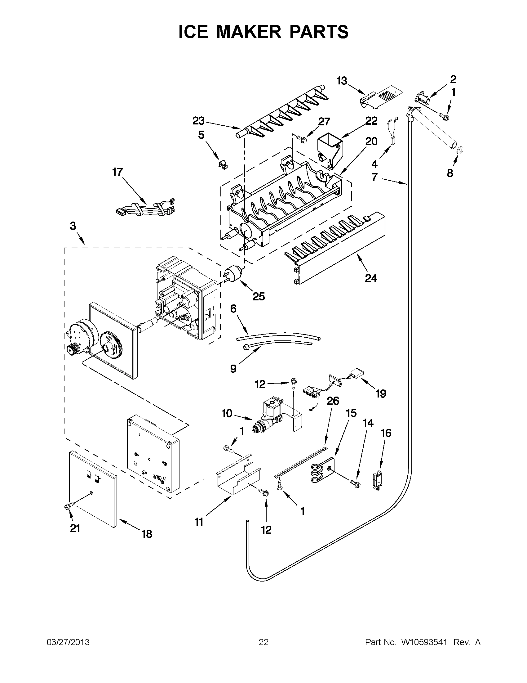 11 - ICE MAKER PARTS