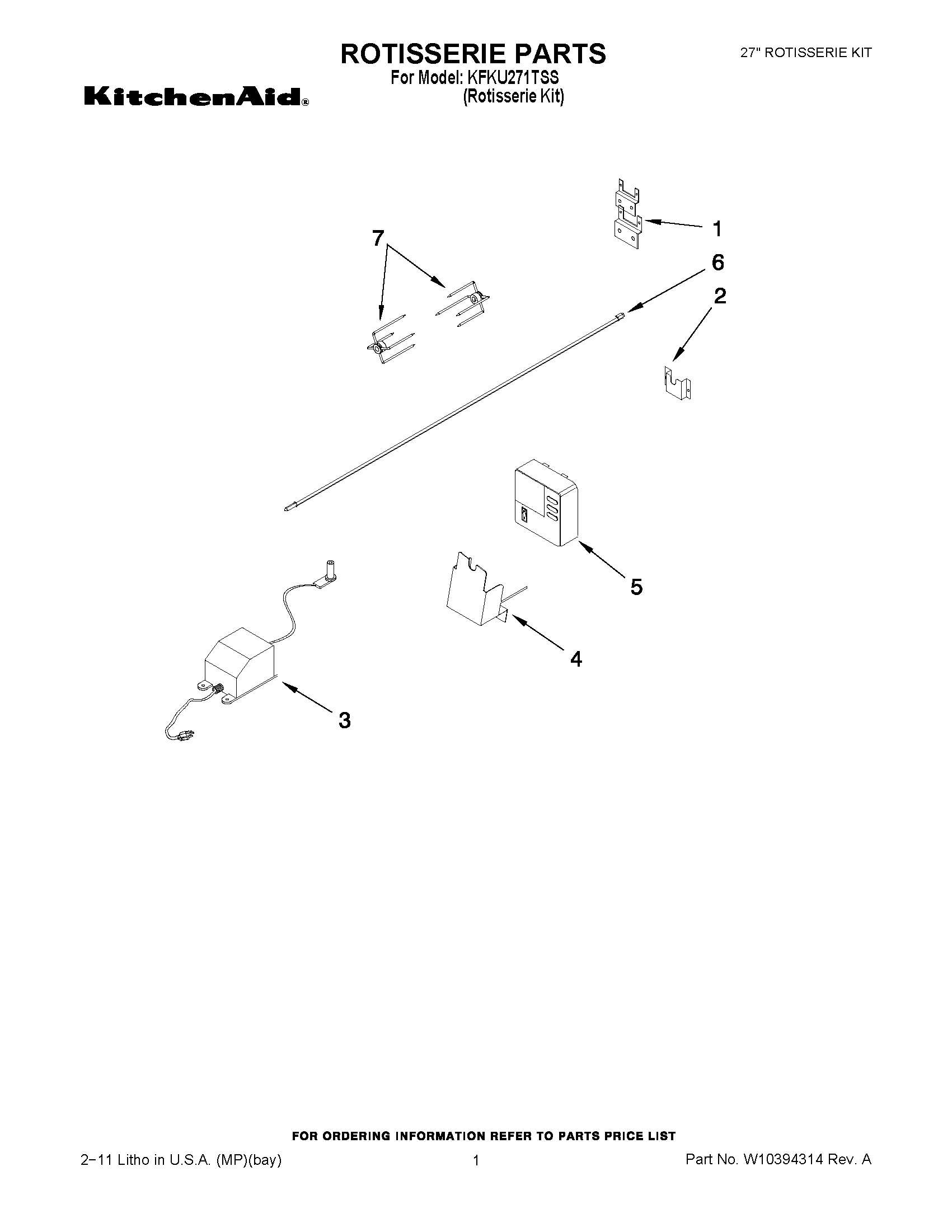 01 - ROTISSERIE PARTS
