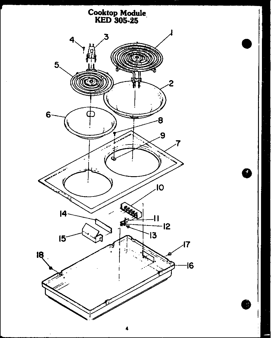 02 - COOK TOP MODULE KED 305-25