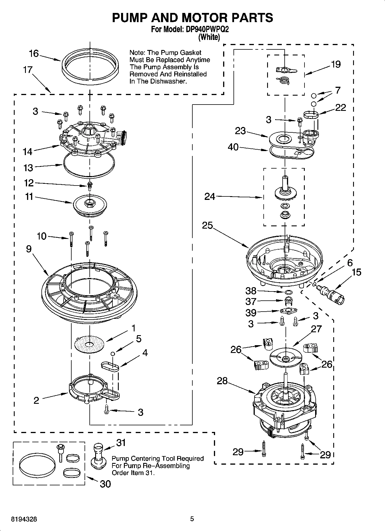 04 - PUMP AND MOTOR PARTS