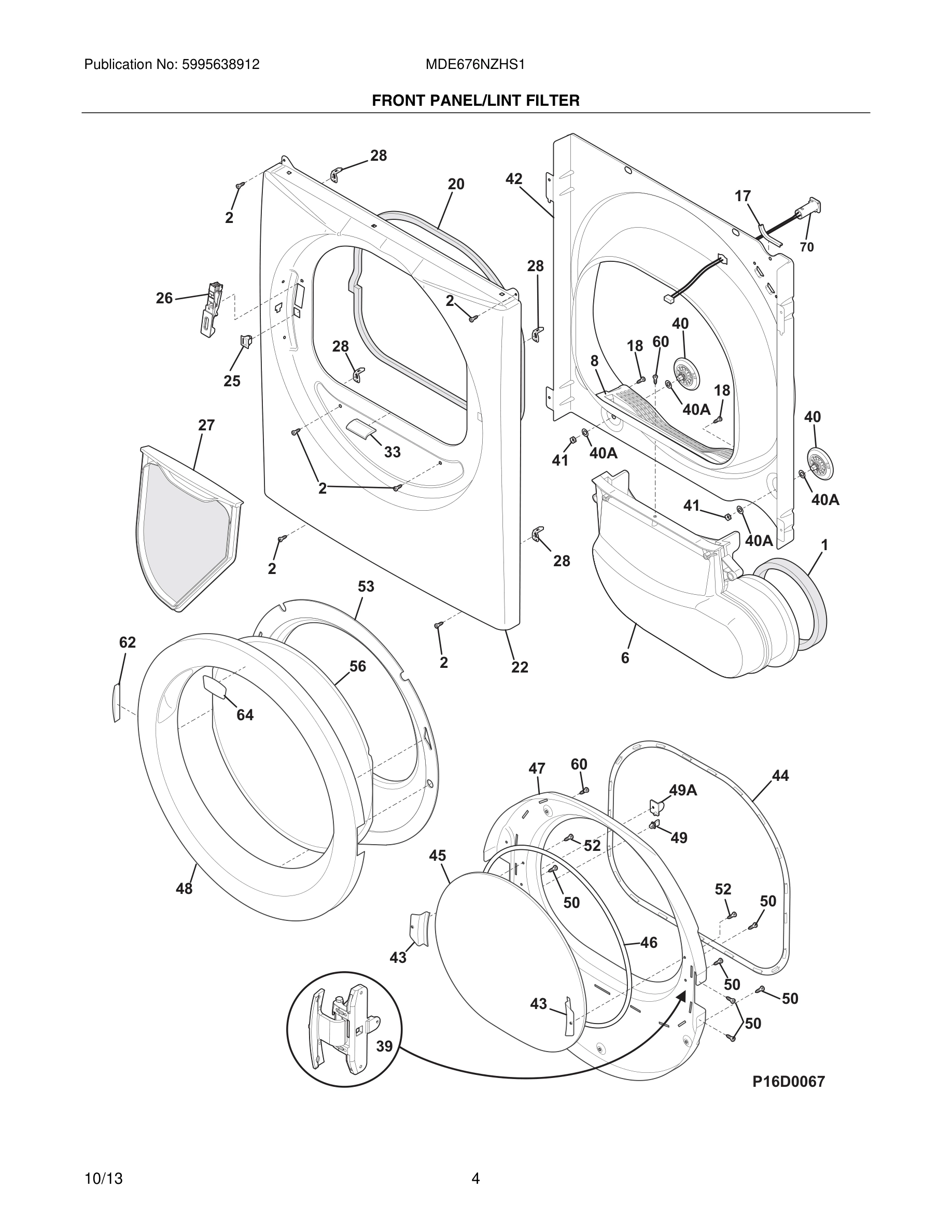 05 - FRONT PANEL/LINT FILTER