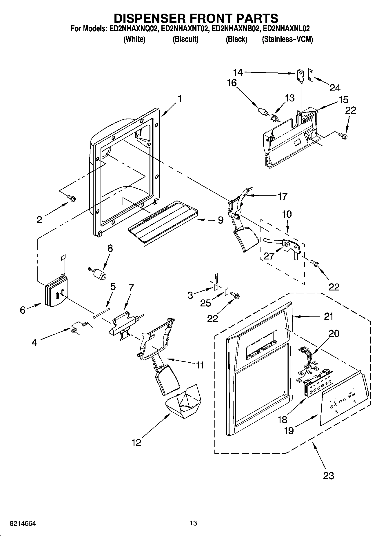 08 - DISPENSER FRONT PARTS