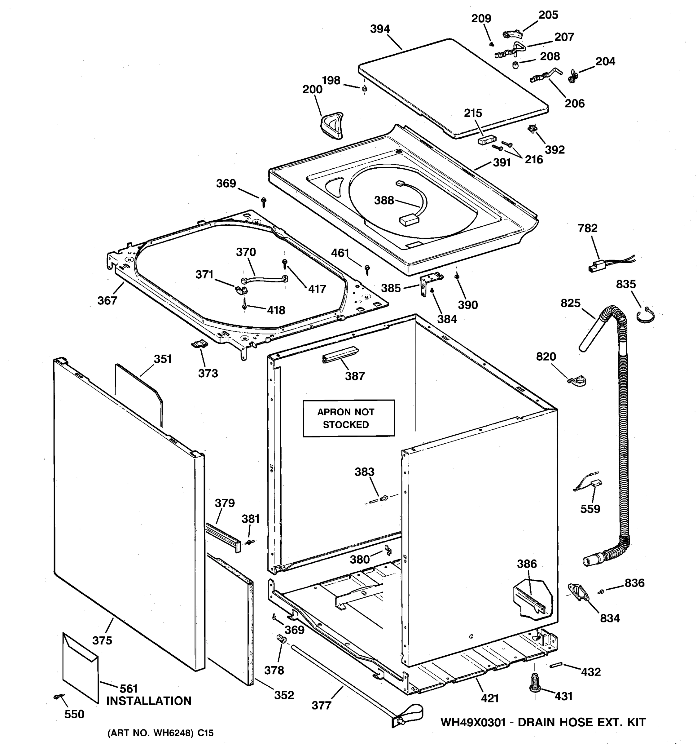 CABINET, COVER & FRONT PANEL