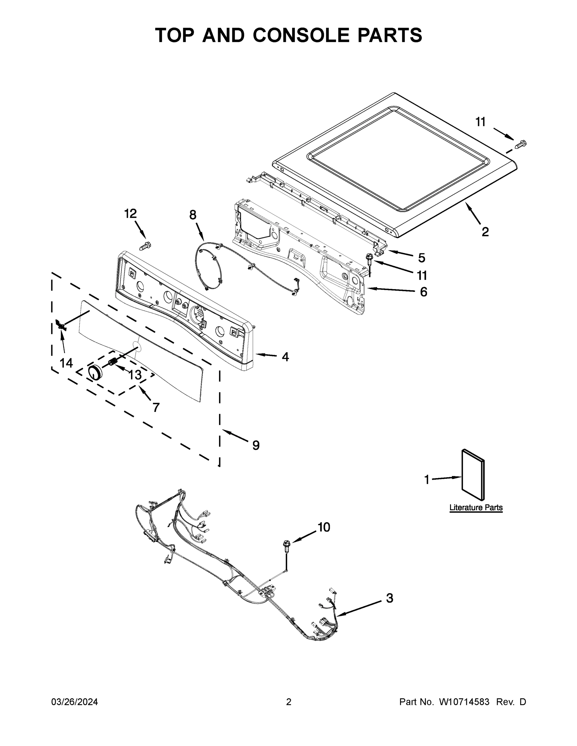 02 - TOP AND CONSOLE PARTS