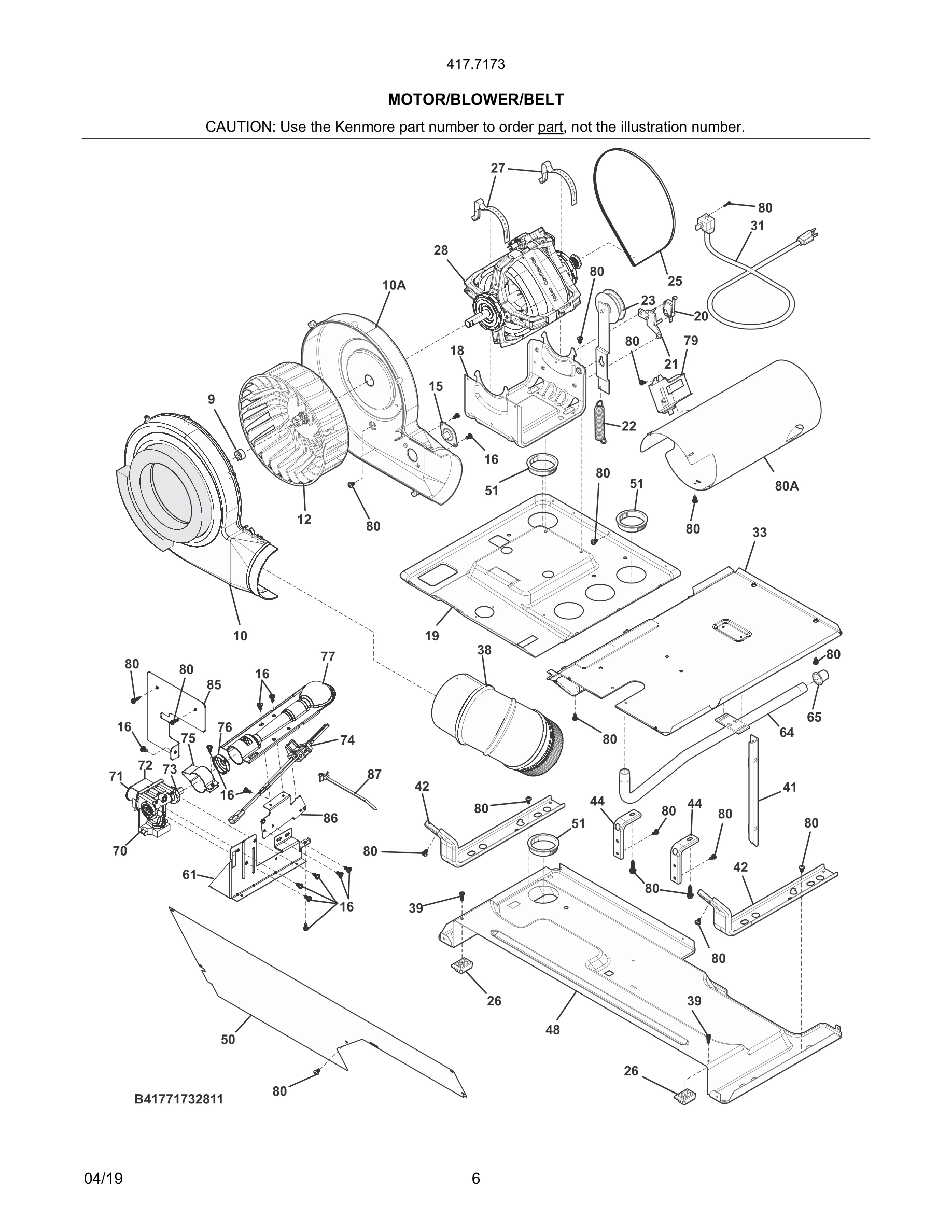 07 - MOTOR/BLOWER/BELT