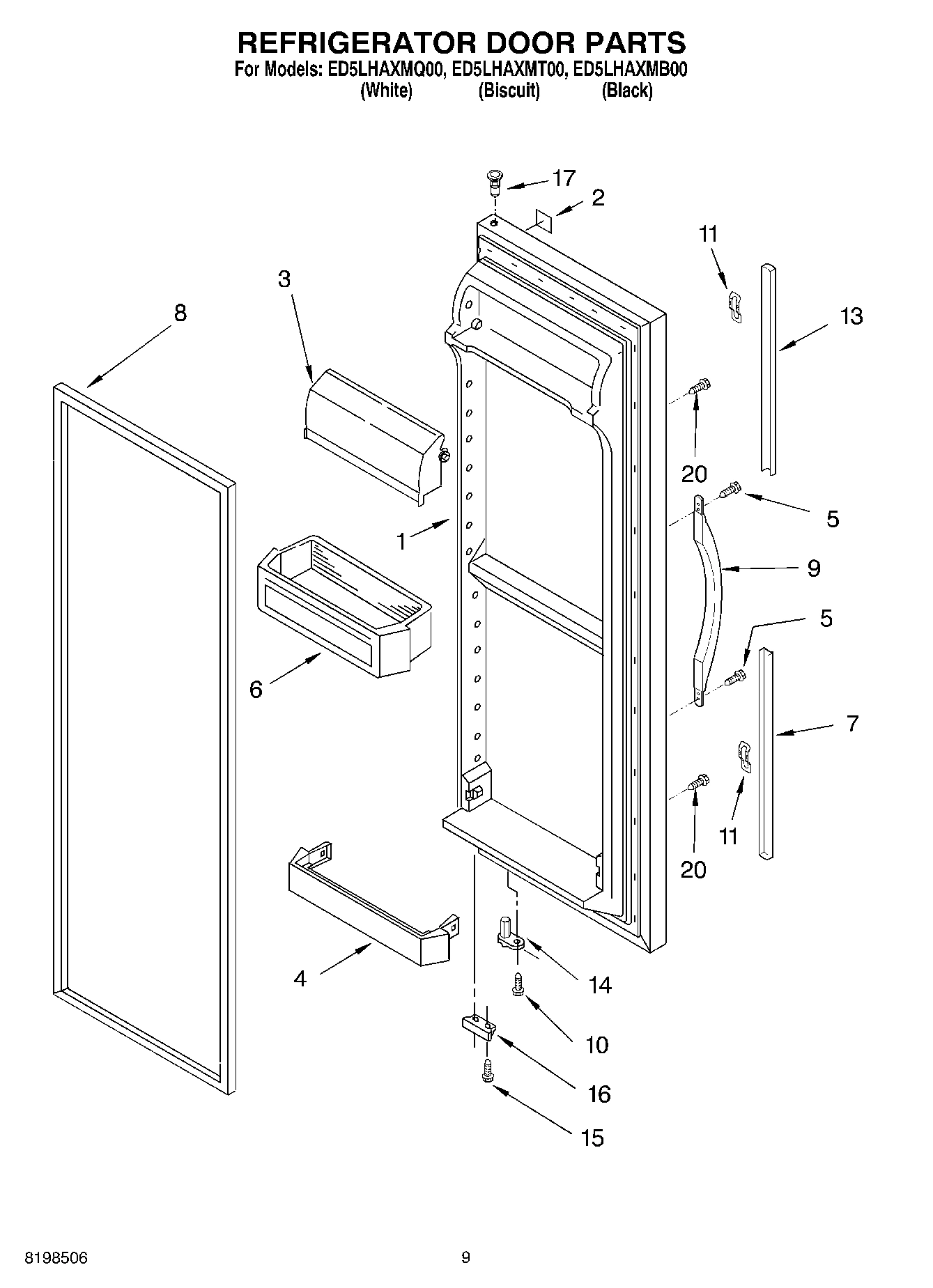 06 - REFRIGERATOR DOOR PARTS