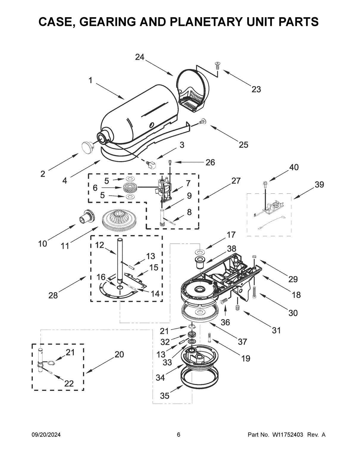 04 - CASE, GEARING AND PLANETARY UNIT PARTS
