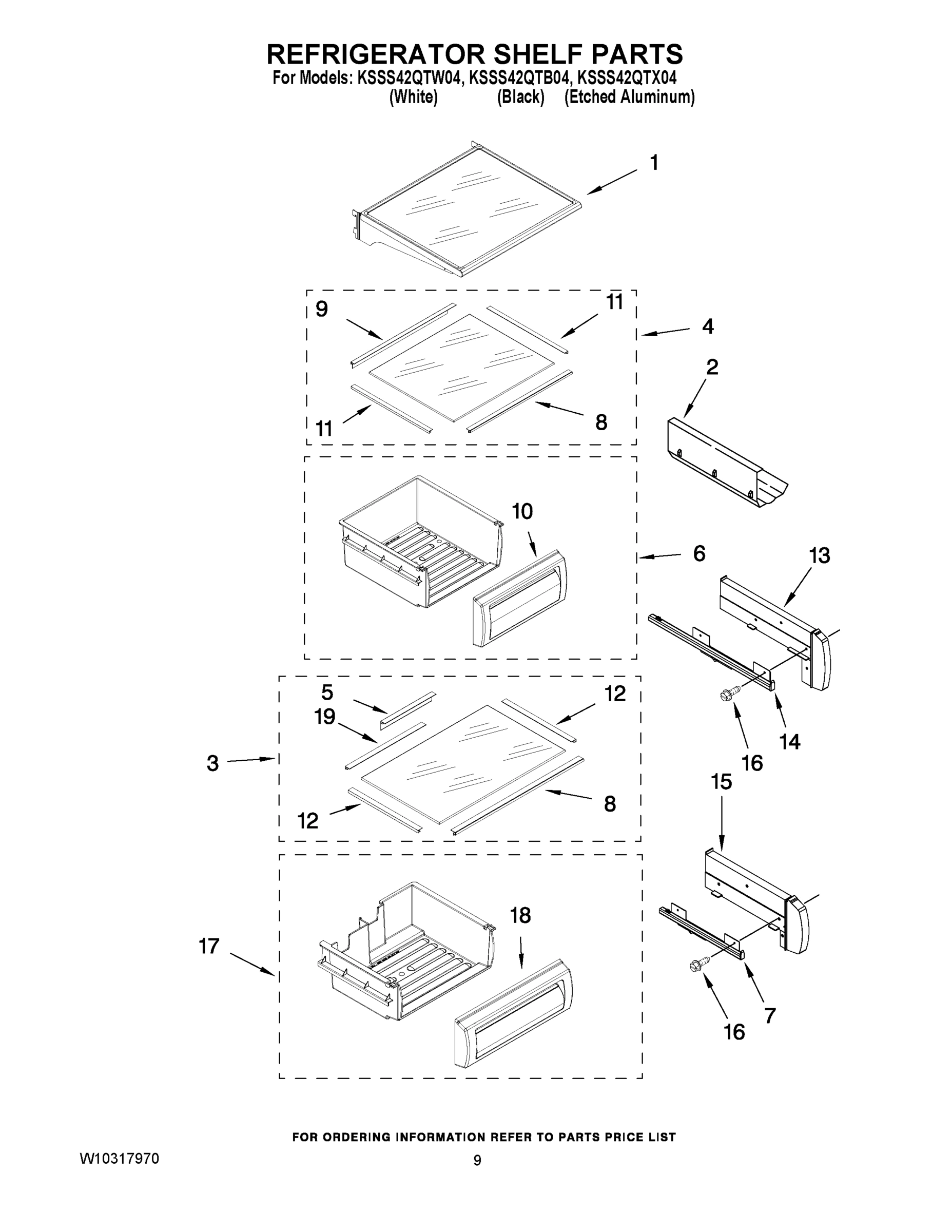 07 - REFRIGERATOR SHELF PARTS