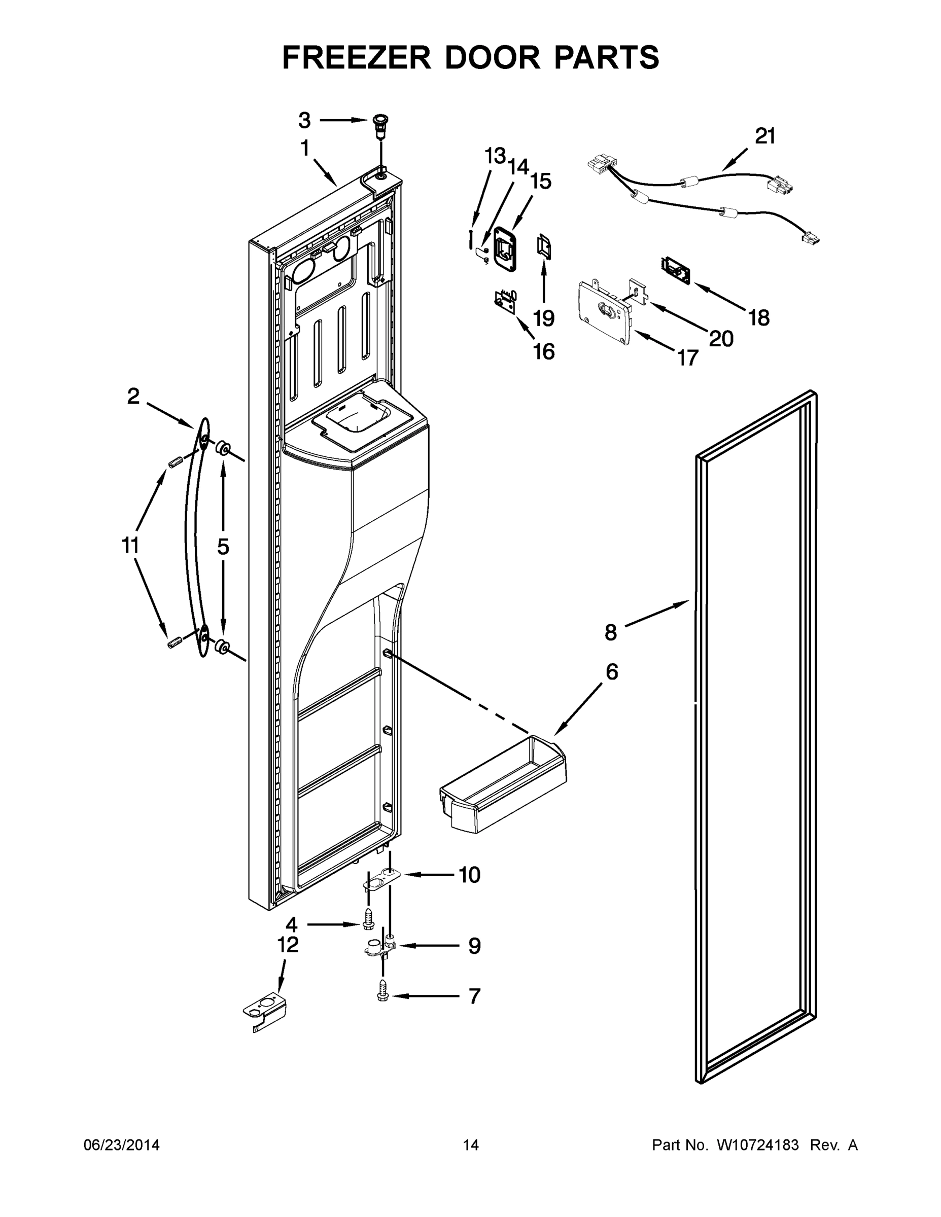 08 - FREEZER DOOR PARTS