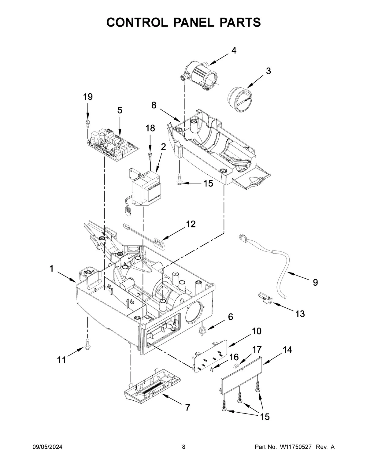 05 - CONTROL PANEL PARTS