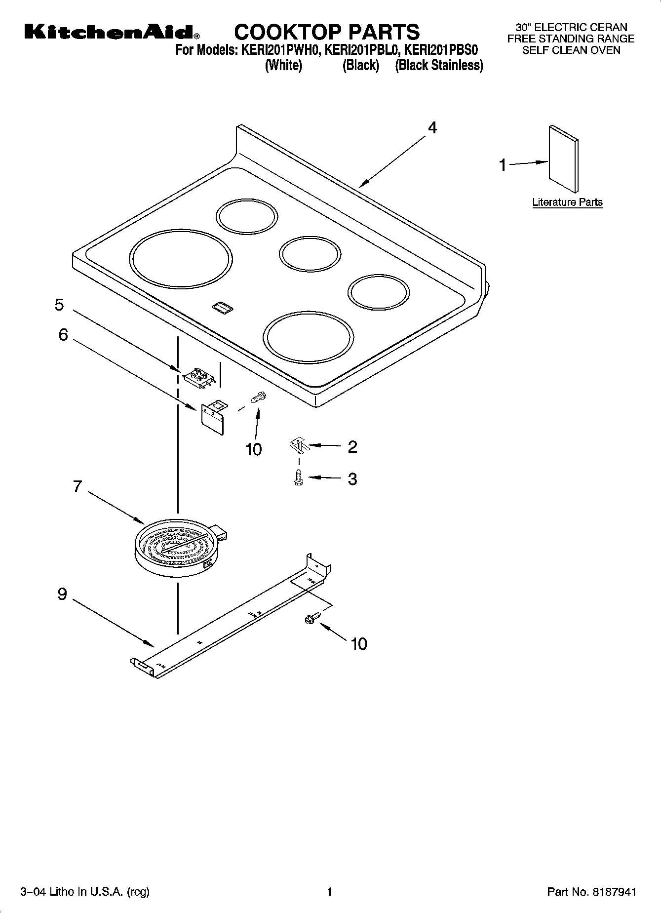 01 - COOKTOP PARTS