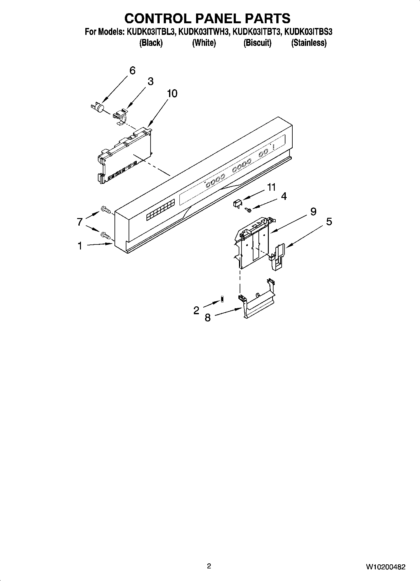 02 - CONTROL PANEL PARTS